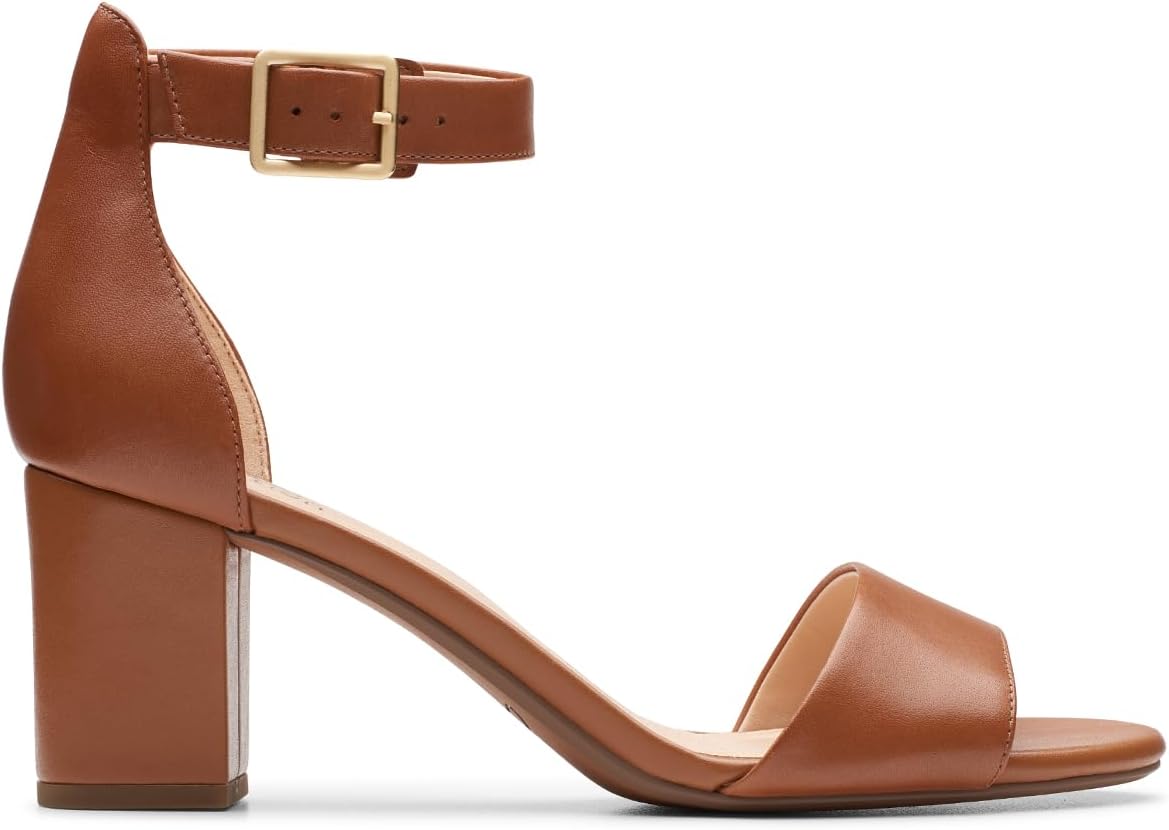 Thumbnail 2 de Clarks Femme Deva Mae : escarpins à talon bloc en cuir