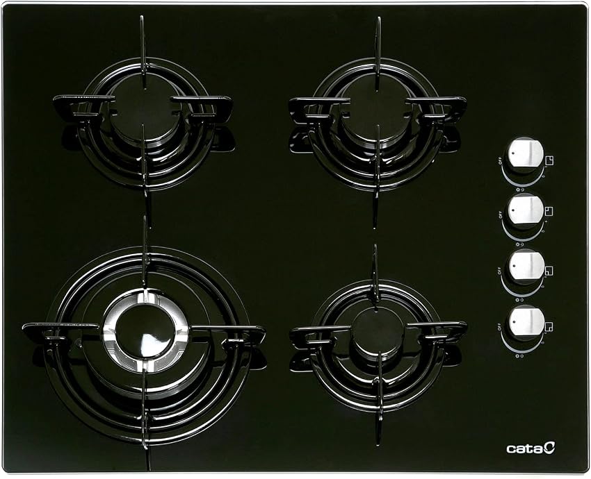 Detalle de Cata CI 631 BK encimera gas 59 cm, 4 quemadores
