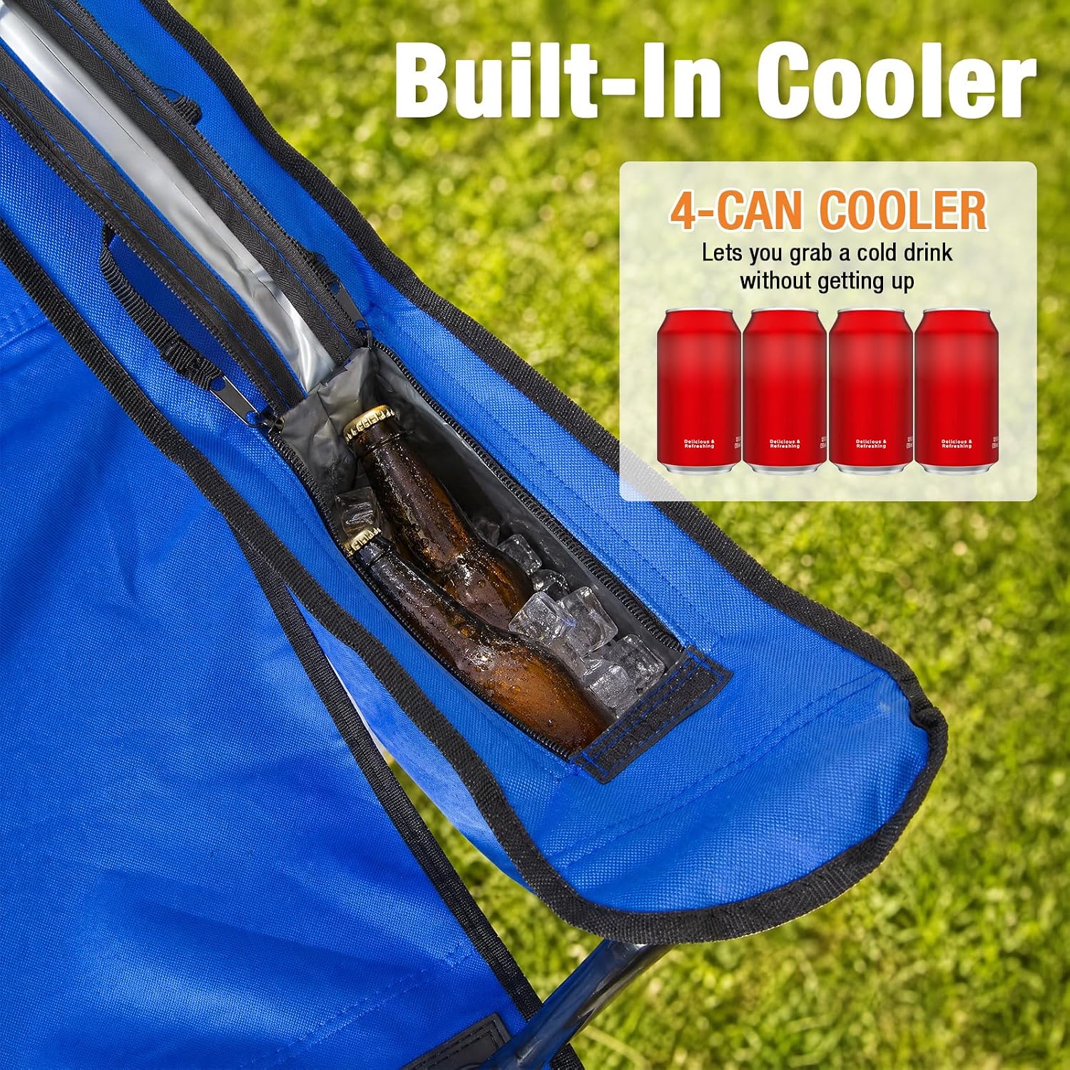 Detalle de Folding Camping Chairs, 2-Pack