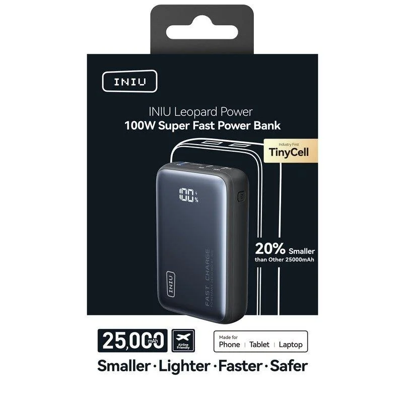 Thumbnail 2 de iniu Leopard Power 25.000 mAh 100W Powerbank