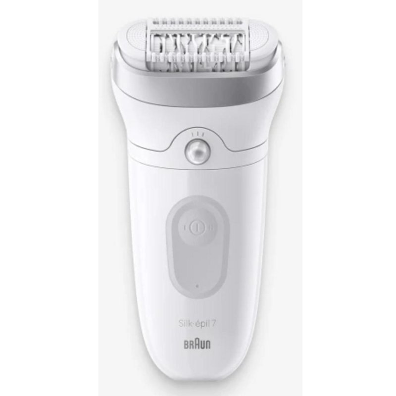 Detalle de Braun Silk-épil 7 7-081 Blanco: depilación de raíz con 40 pinzas y uso en húmedo/seco