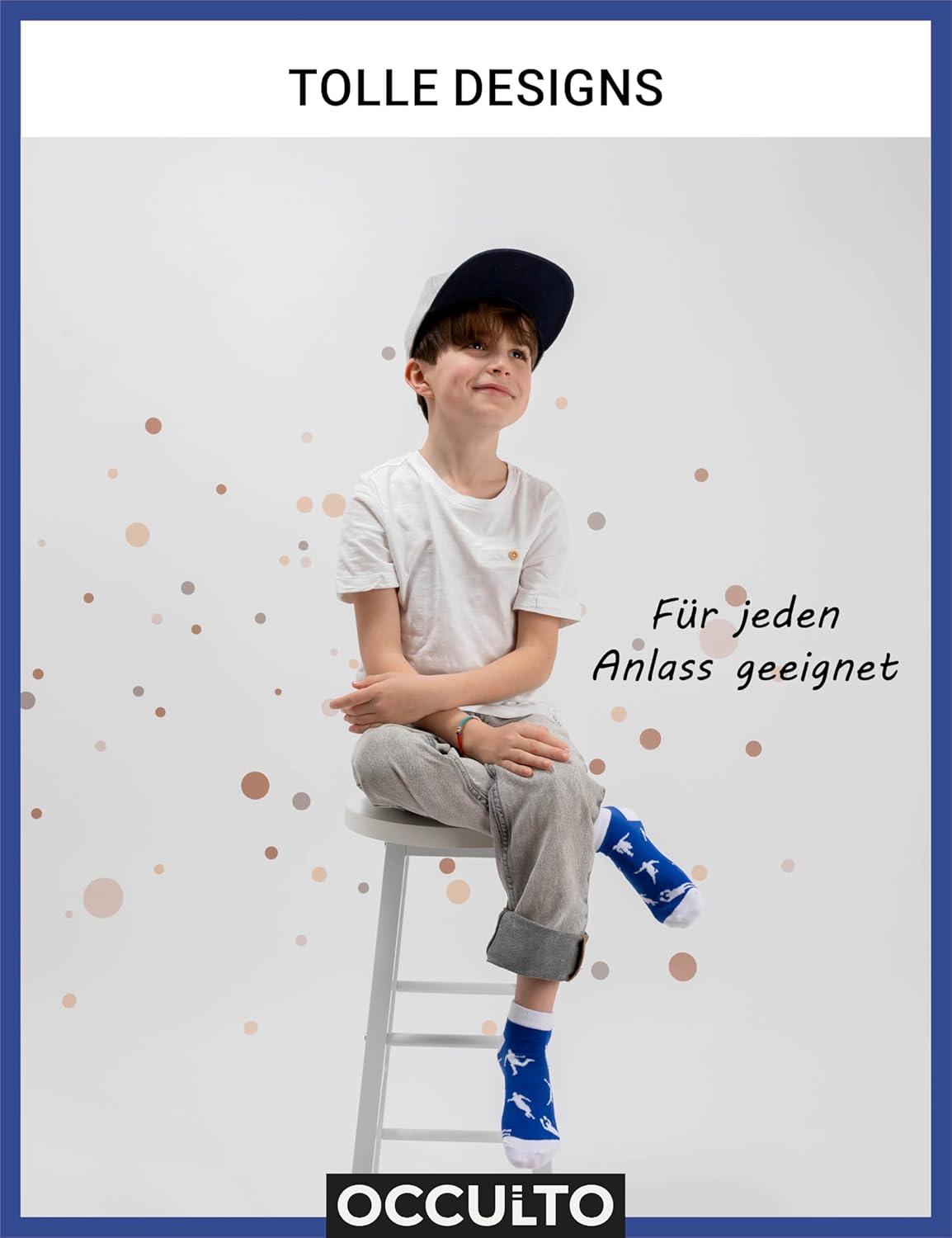 Thumbnail 5 de Occulto Jungen & Mädchen Motiv Sneaker Socken 10er Pack – Motivo