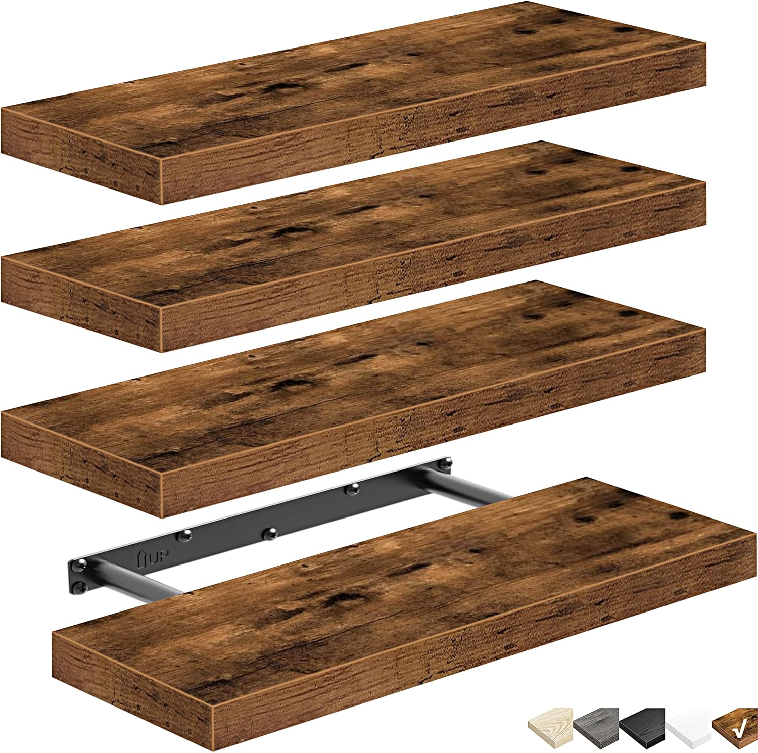 Detalle de QEEIG Floating Shelves, 15.7-Inch