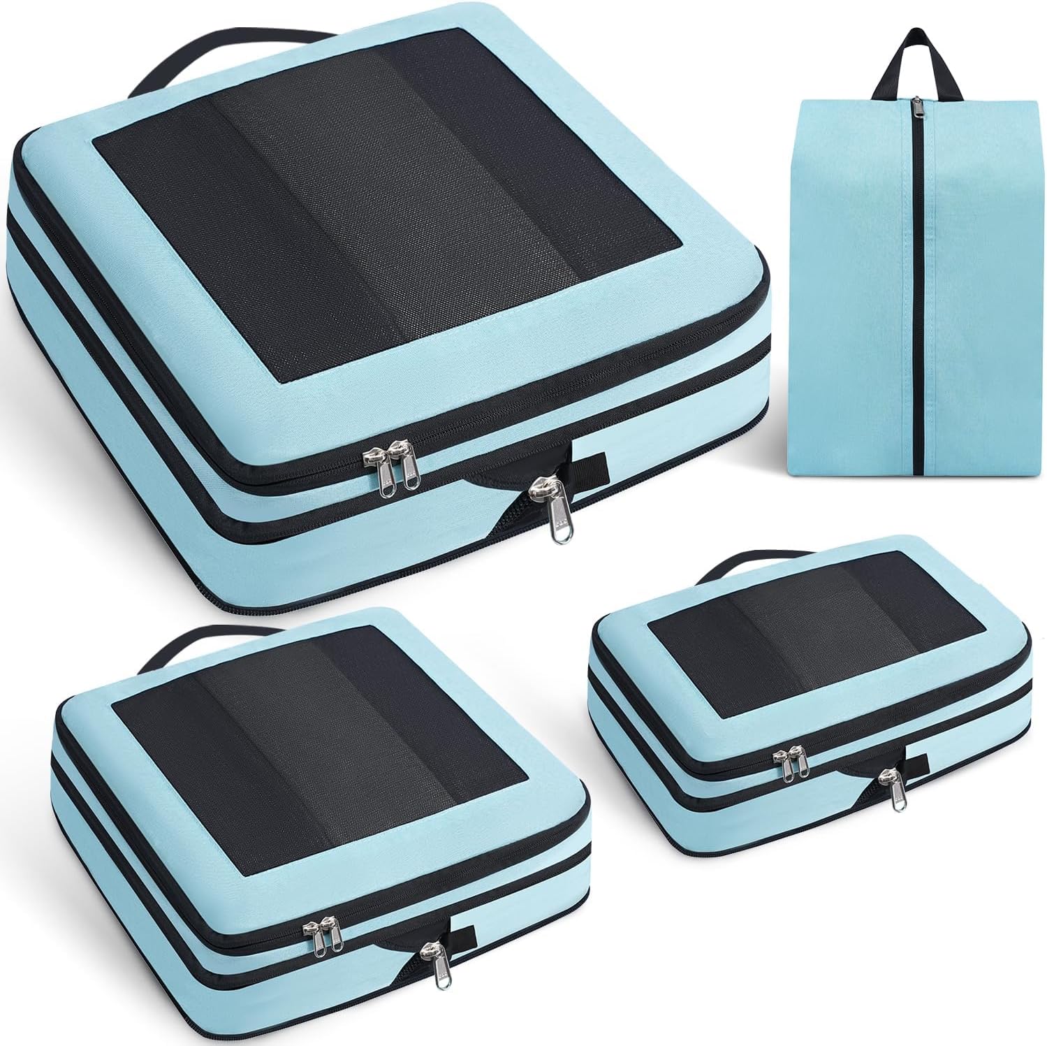 Detalle de Prezon Large Compression Packing Cubes 4‑set