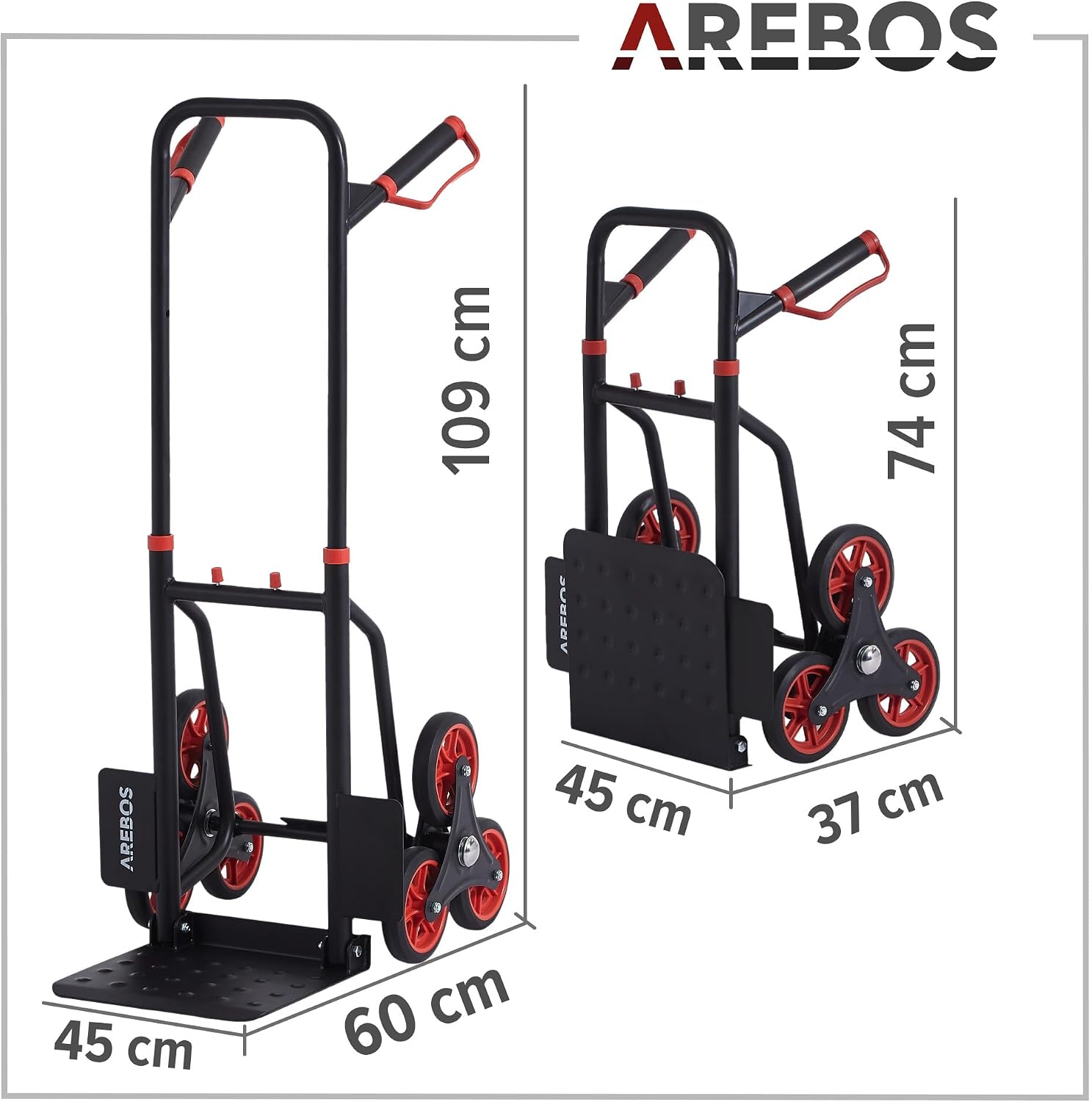 Thumbnail 6 de Arebos Treppenkarre klappbar 150 kg