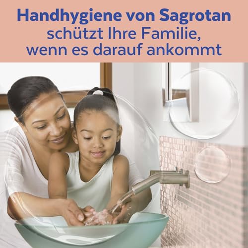Detalle de Sagrotan No-Touch Nachfüller Wildbeeren – 5 x 250 ml Seife für automatischen Seifenspender
