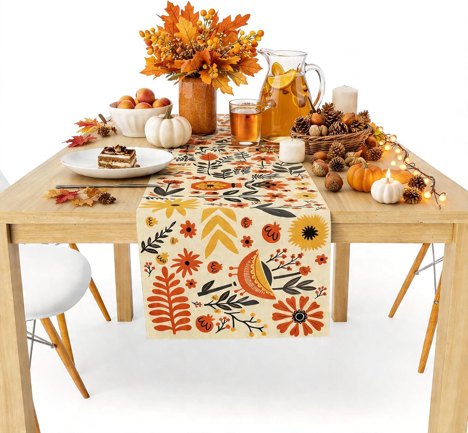 Thumbnail 3 de Floral Table Runner, 100% Polyester