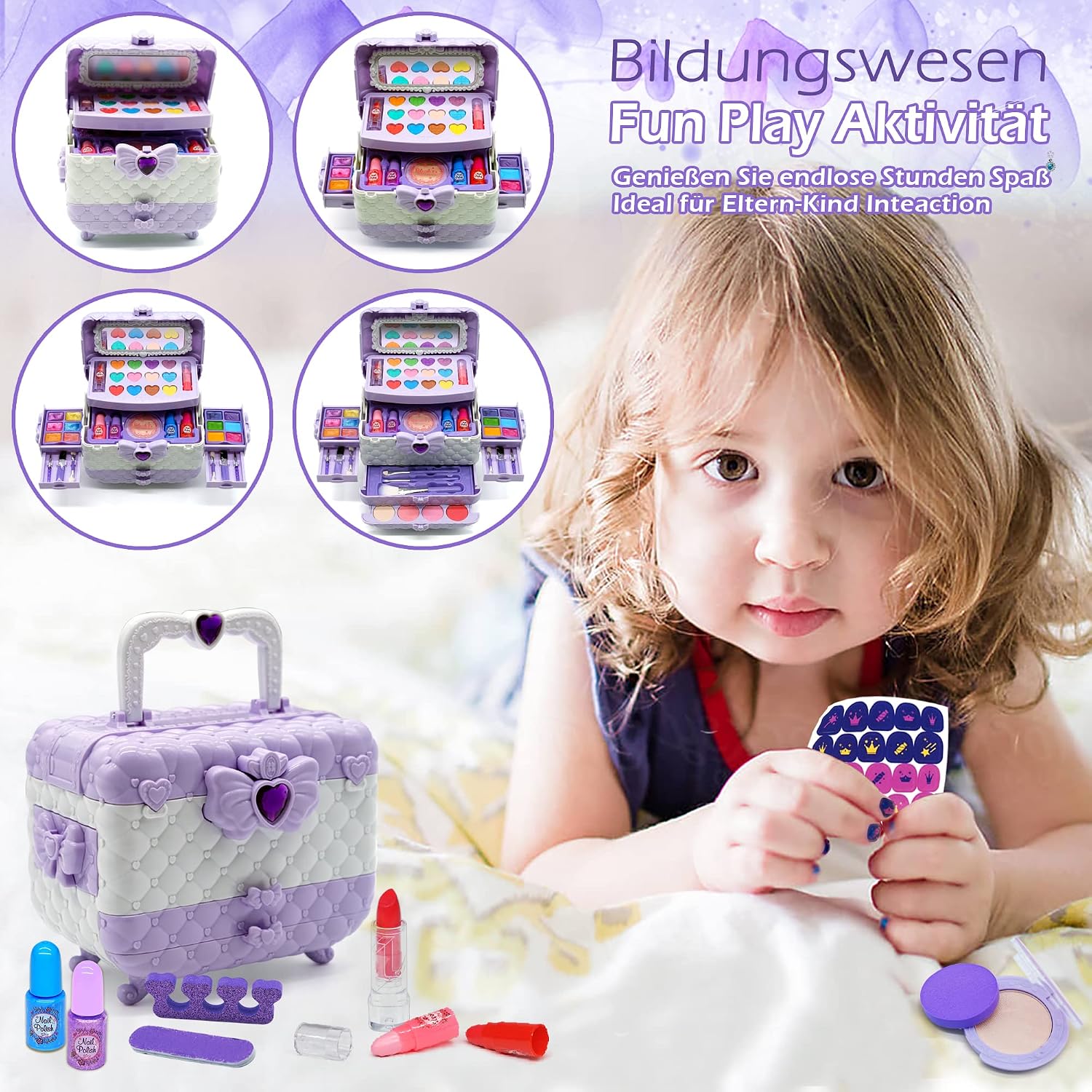 Thumbnail 3 de Kinderschminke Set Make Up Schminkset M Mädchen Purple