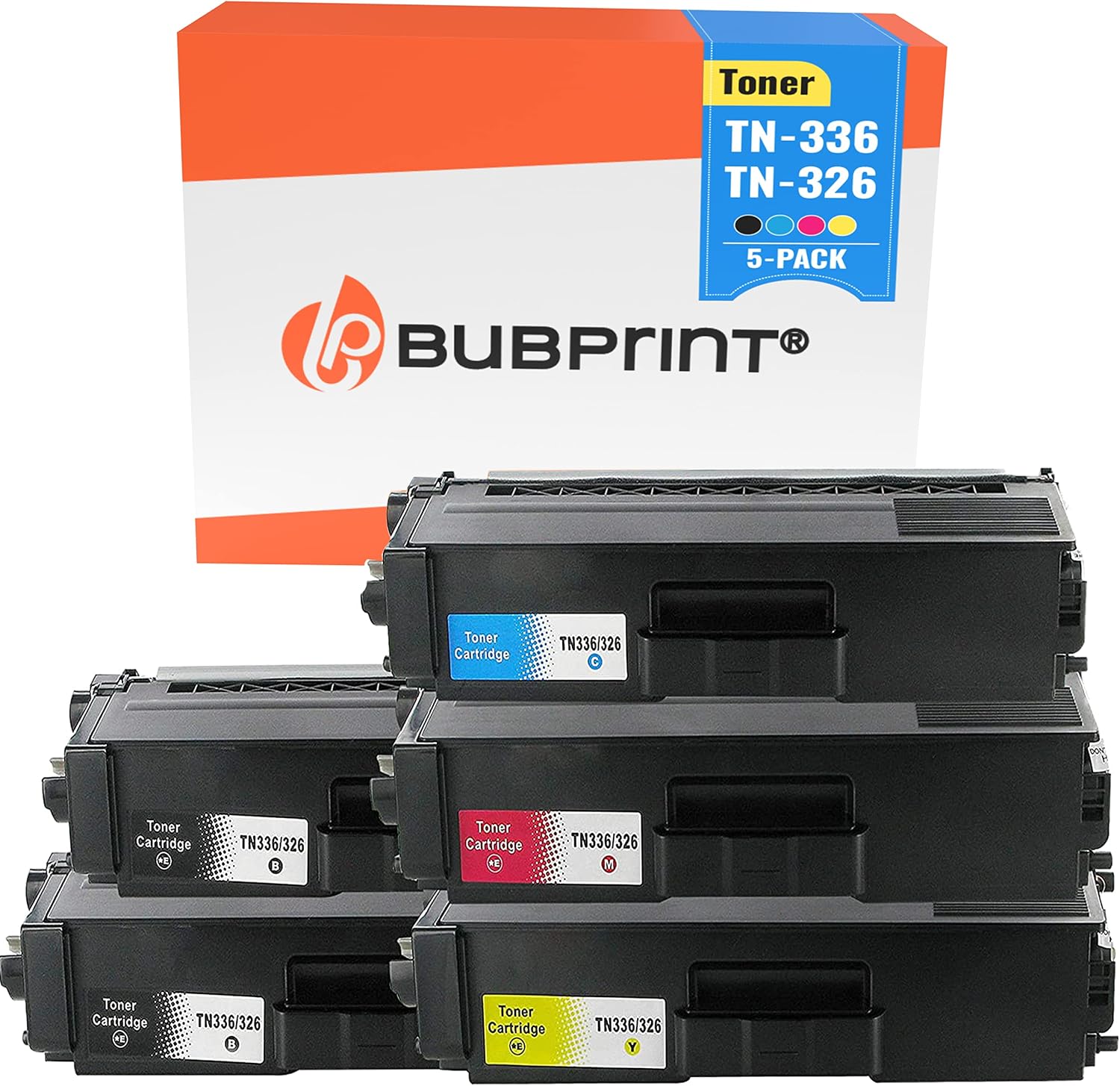 Detalle de Bubprint TN-326BK svart kompatibel toner, cirka 4 000 sidor