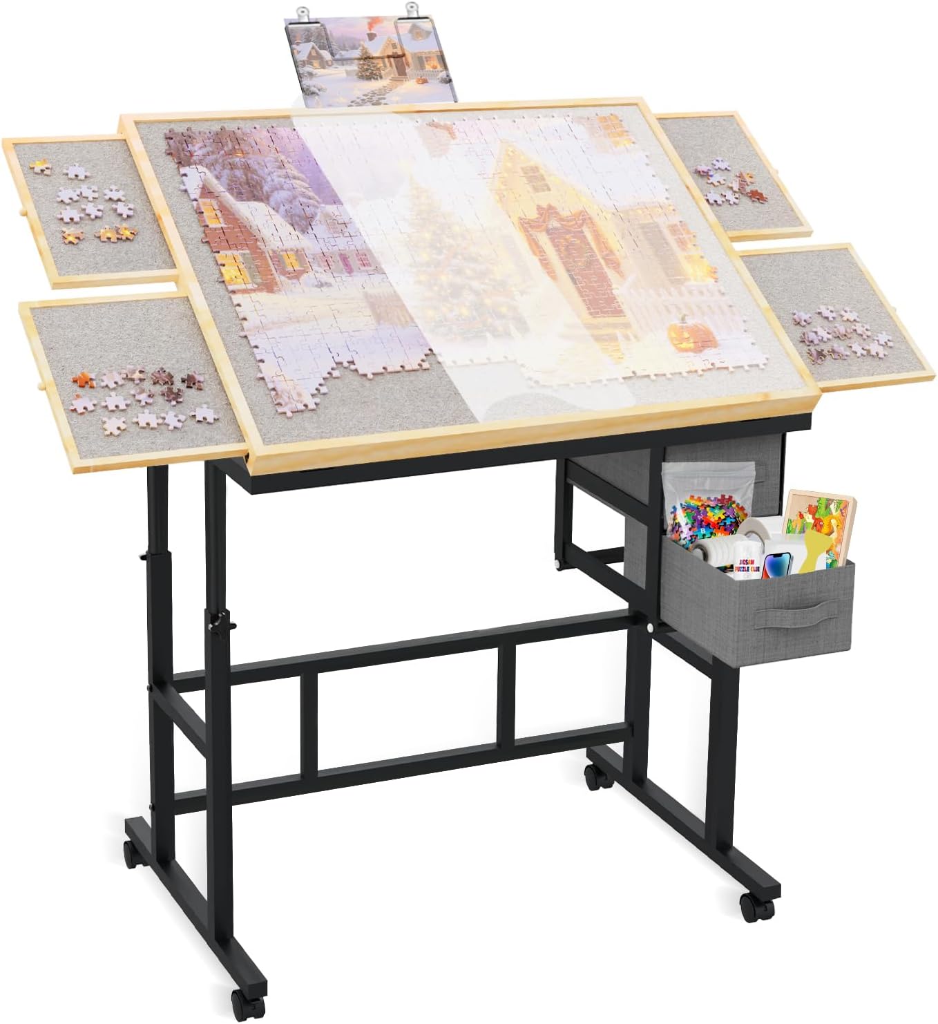 Jigsaw Puzzle Table with Drawers 1500pcs