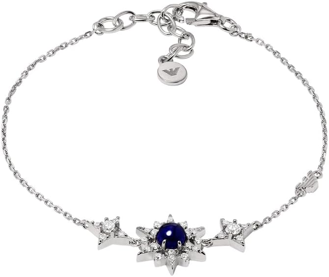 Thumbnail 5 de Emporio Armani bracciale da donna in argento sterling 925 con chiusura a moschettone