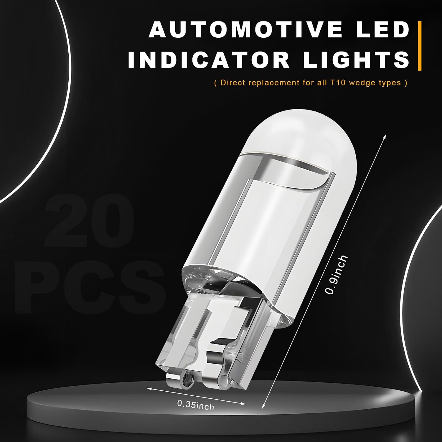 Detalle 2 de LSKASELUE car LED bulbs T10