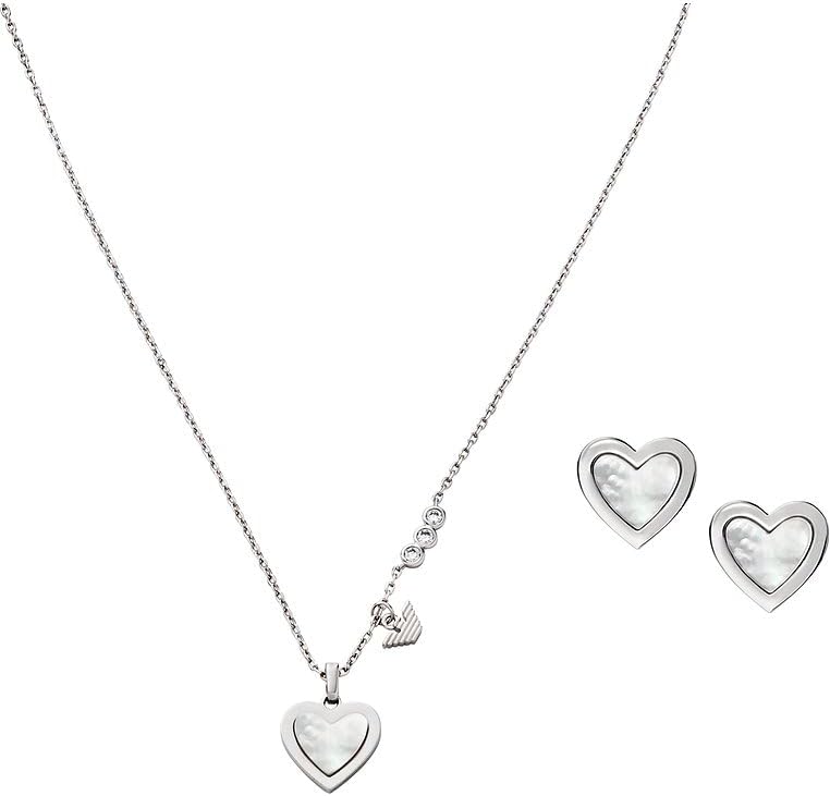 Thumbnail 5 de Emporio Armani collana e orecchini da donna in acciaio o ottone, finitura lucida oro