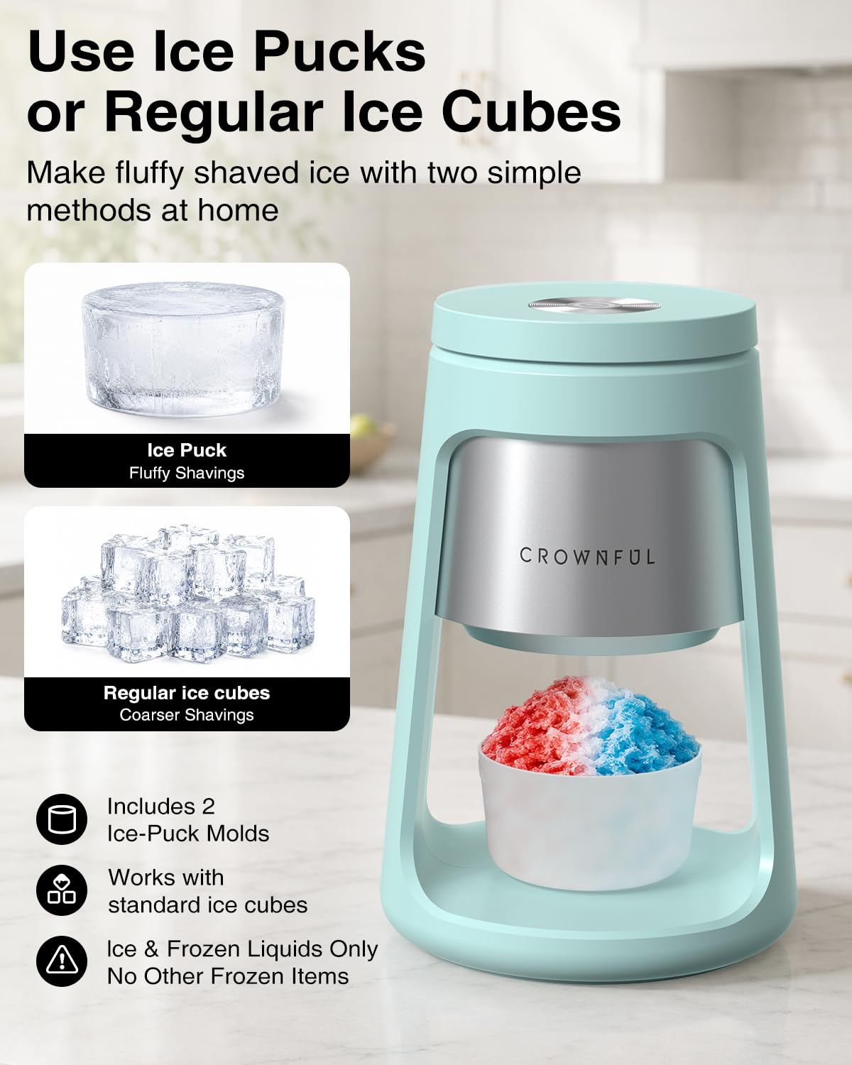 Thumbnail 2 de CROWNFUL Shaved Ice Machine 130W