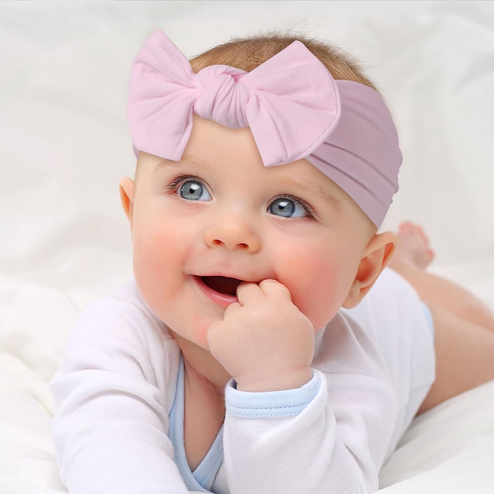 Detalle de Aolso Baby Stirnband-Set (20 Stück) mit Schleifen aus Nylon für Baby Mädchen