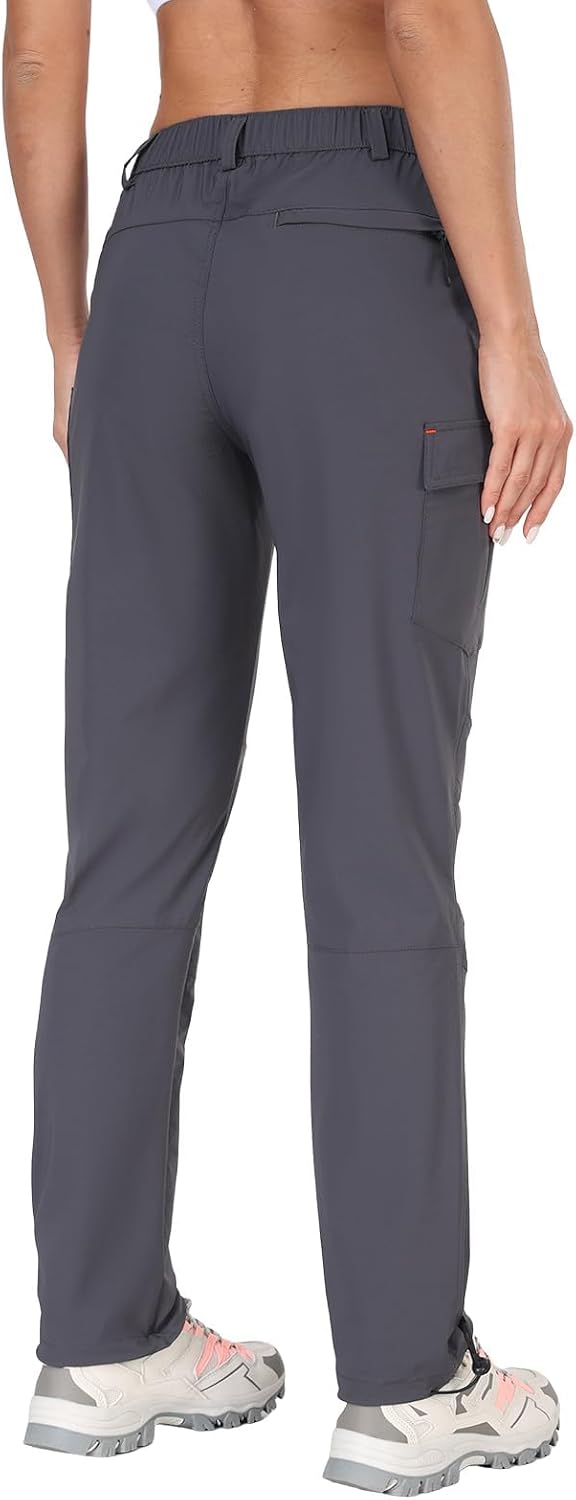 Detalle de GymBrave Pantaloni Trekking Donna Cargo Capri 3/4 Estivi Leggeri con Tasche Zip