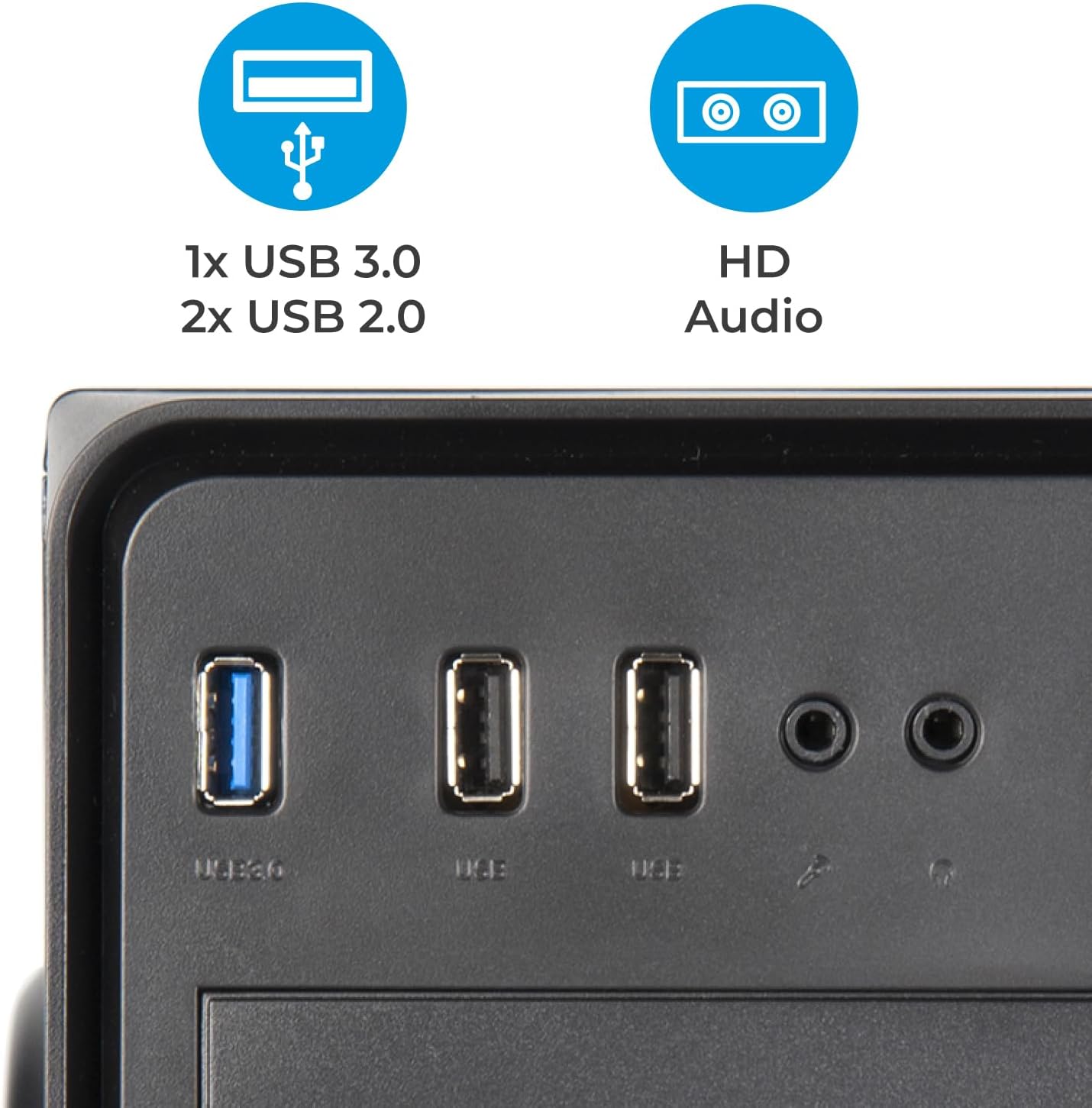 Detalle 1 de Vultech VCO-A2699 Mid Tower PC Case, Alloy Steel, USB 3.0 and USB 2.0