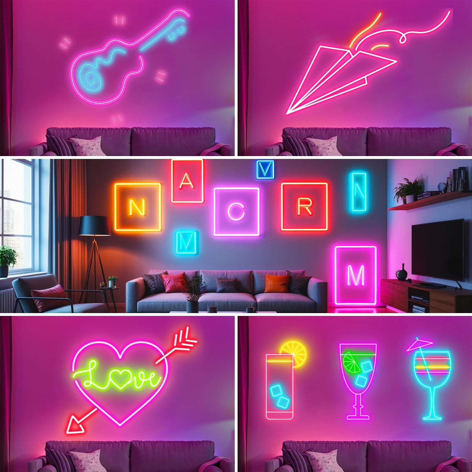 Thumbnail 5 de ShineBurky Tira LED Neón 5M RGB IP65 App Control 🌈