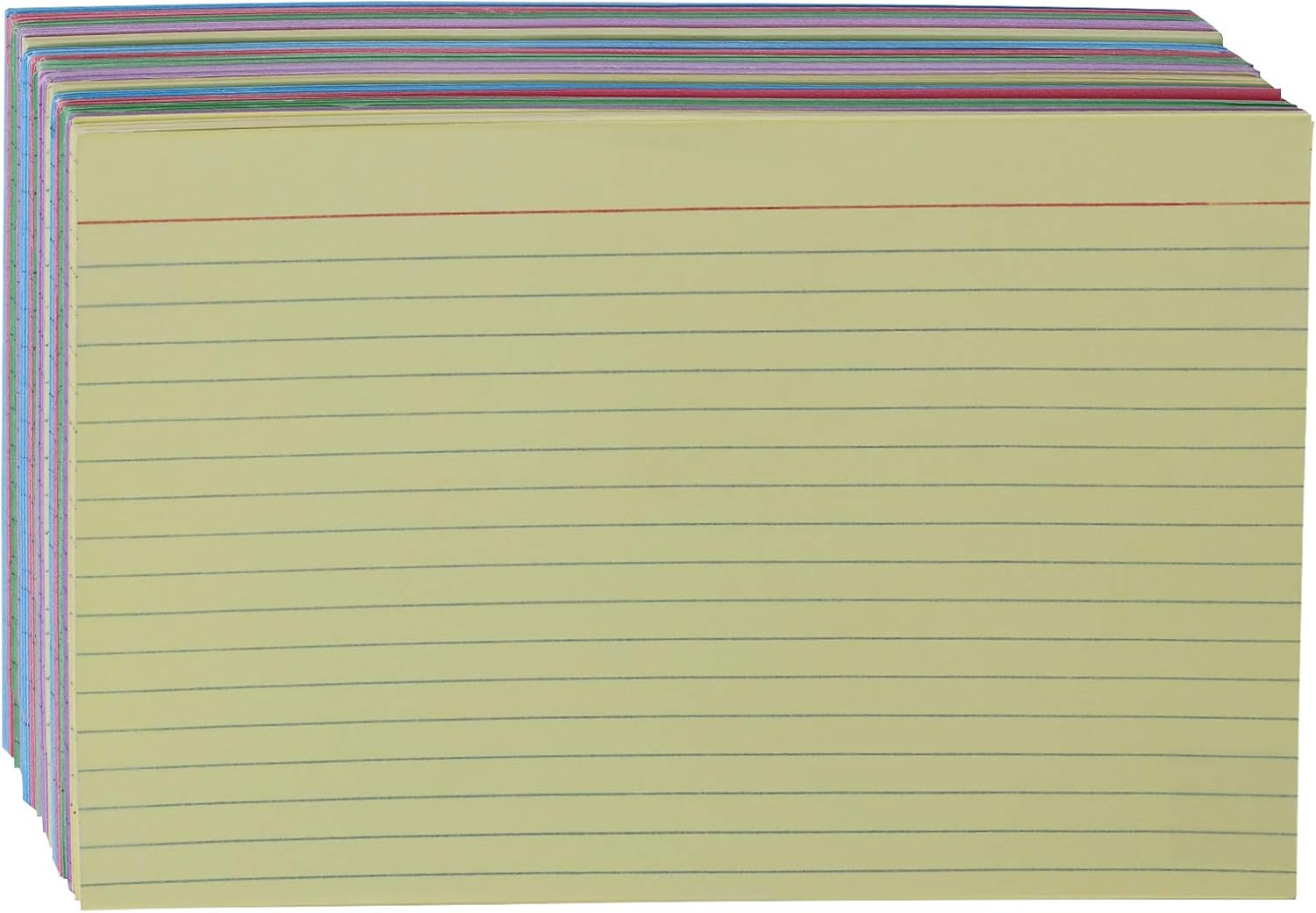 Amazon Basics 5 x 8 Inch Ruled Color Index Cards • 300 Count (Assorted Colors)