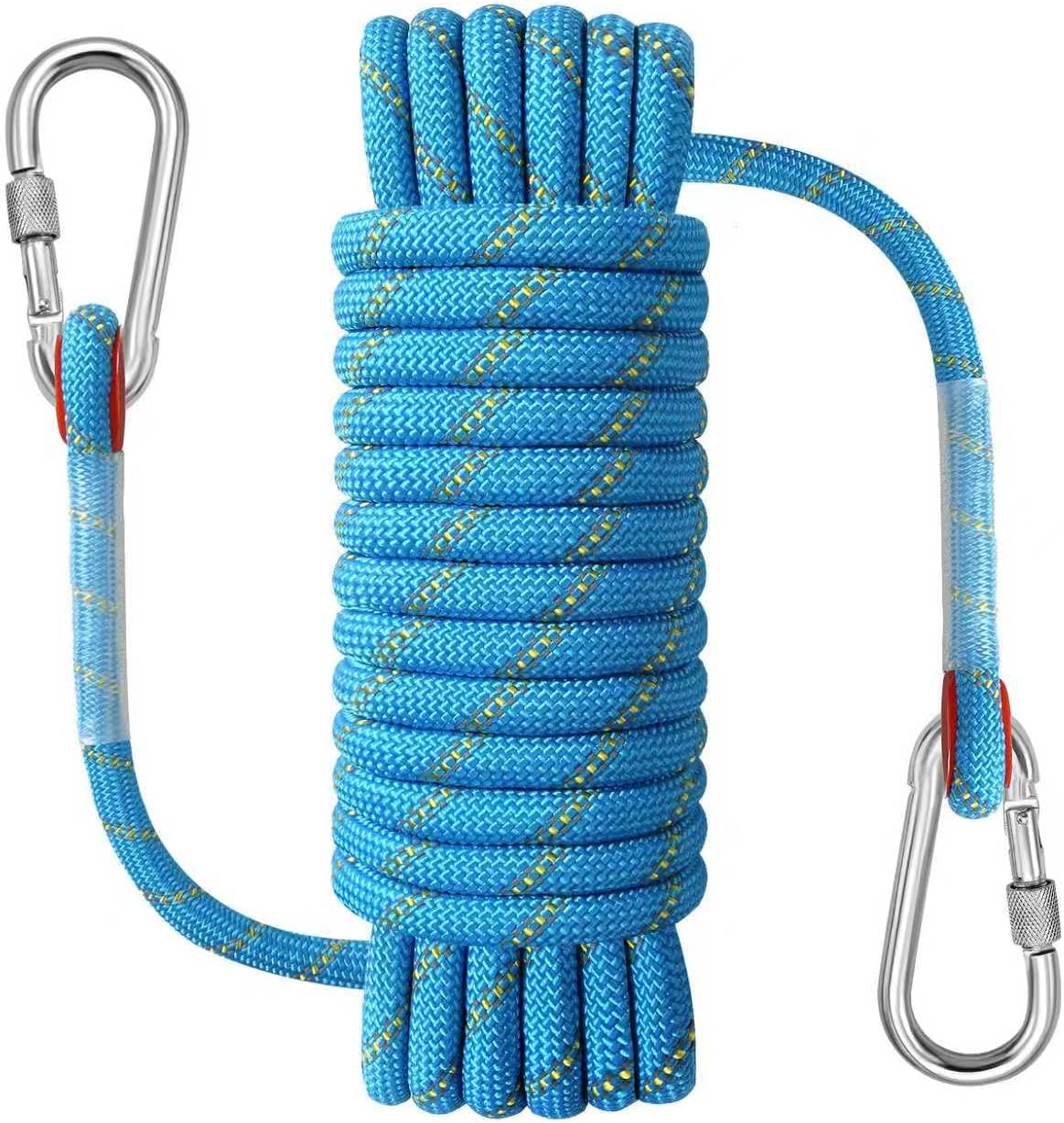 Detalle de NorthPada Kletterseil Haken aus Nylon – 12 mm × 10 m, reflektierend, schwimmfähig, für Outdoor-Aktivitäten