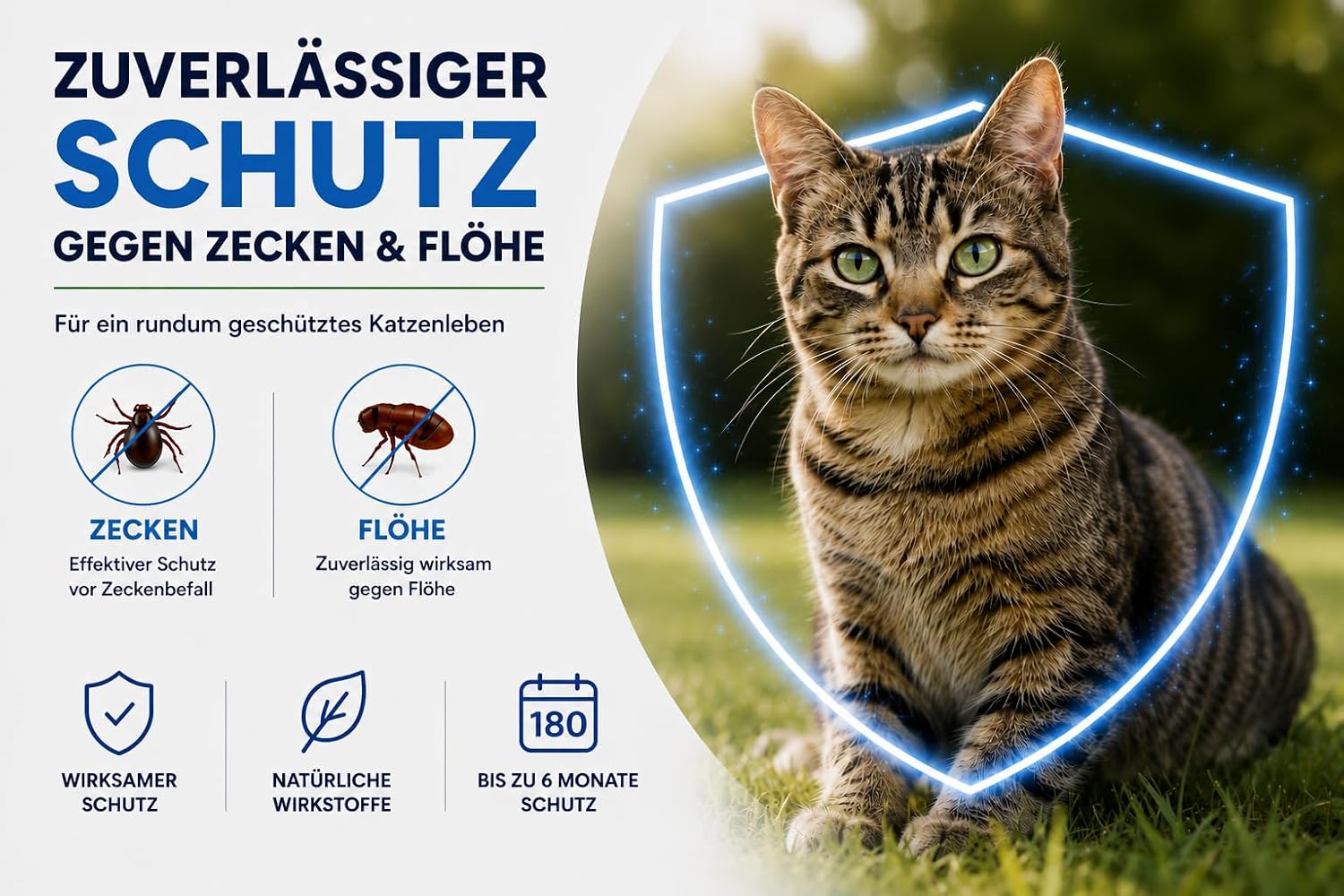 Detalle 2 de Animal Vita Spot On Natürlicher Zeckenschutz für Katzen – 6 Monate zuverlässiger Schutz