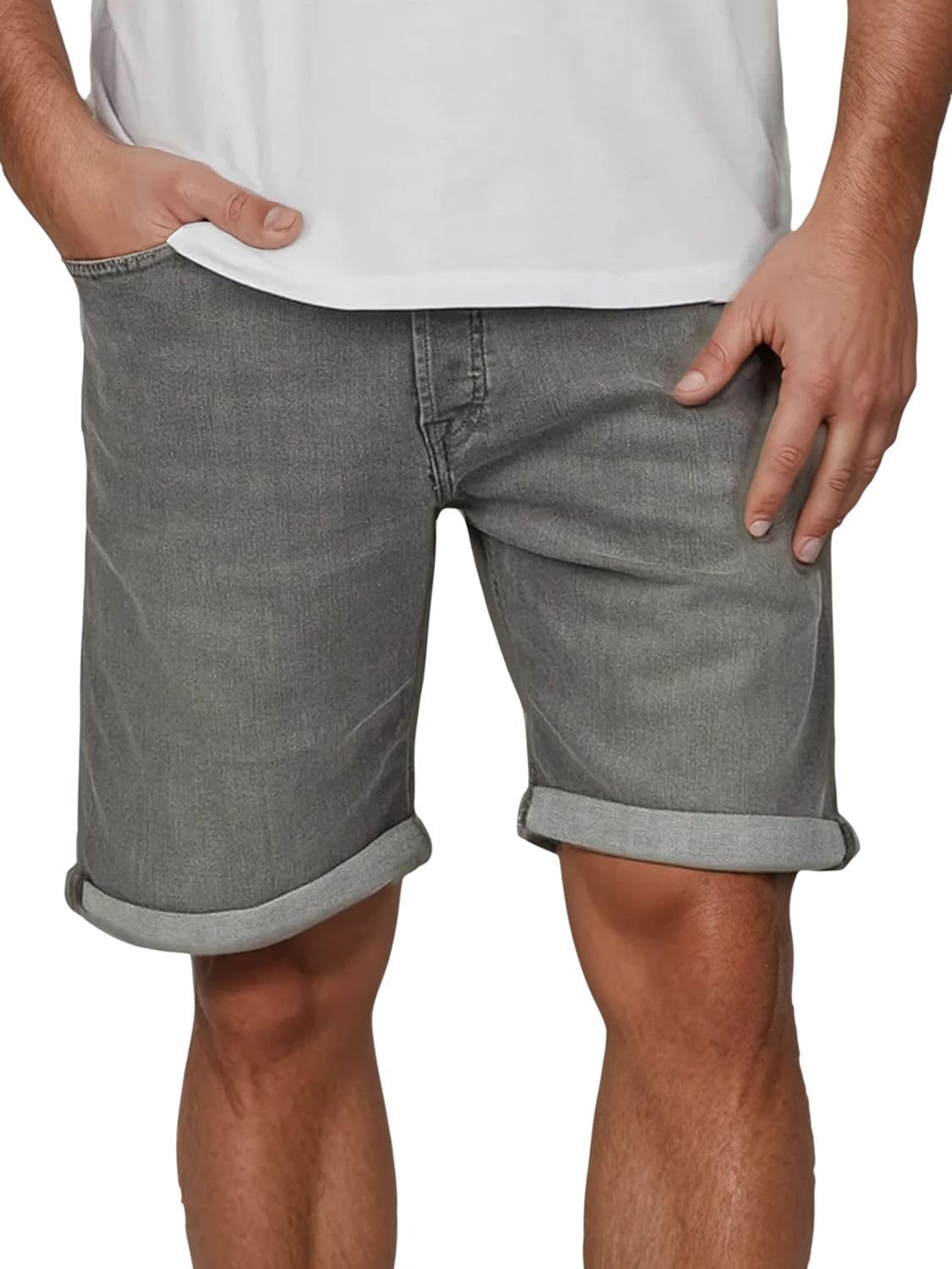 Thumbnail 4 de JACK & JONES Jeans-Shorts Herren Stretch JJIRICK – Kurze Bermuda im 5-Pocket-Style
