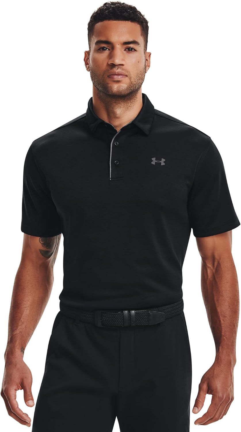 Detalle de Under Armour Men Tech Polo: Lightweight, Breathable Comfort for Golf and Everyday Wear