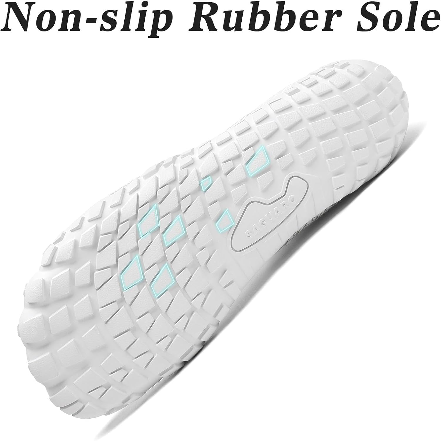 Detalle de SAGUARO Unisex Barfußschuhe Traillaufschuhe – Schnelles Trocknen, Zero‑Drop, breiter Zehenraum, Größe 36–50