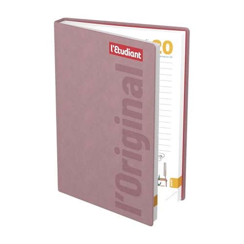 Thumbnail 5 de L'ETUDIANT ORIGINAL ROSE Agenda Scolaire 2026‑2027 – Couverture ouatinée, 15x21 cm