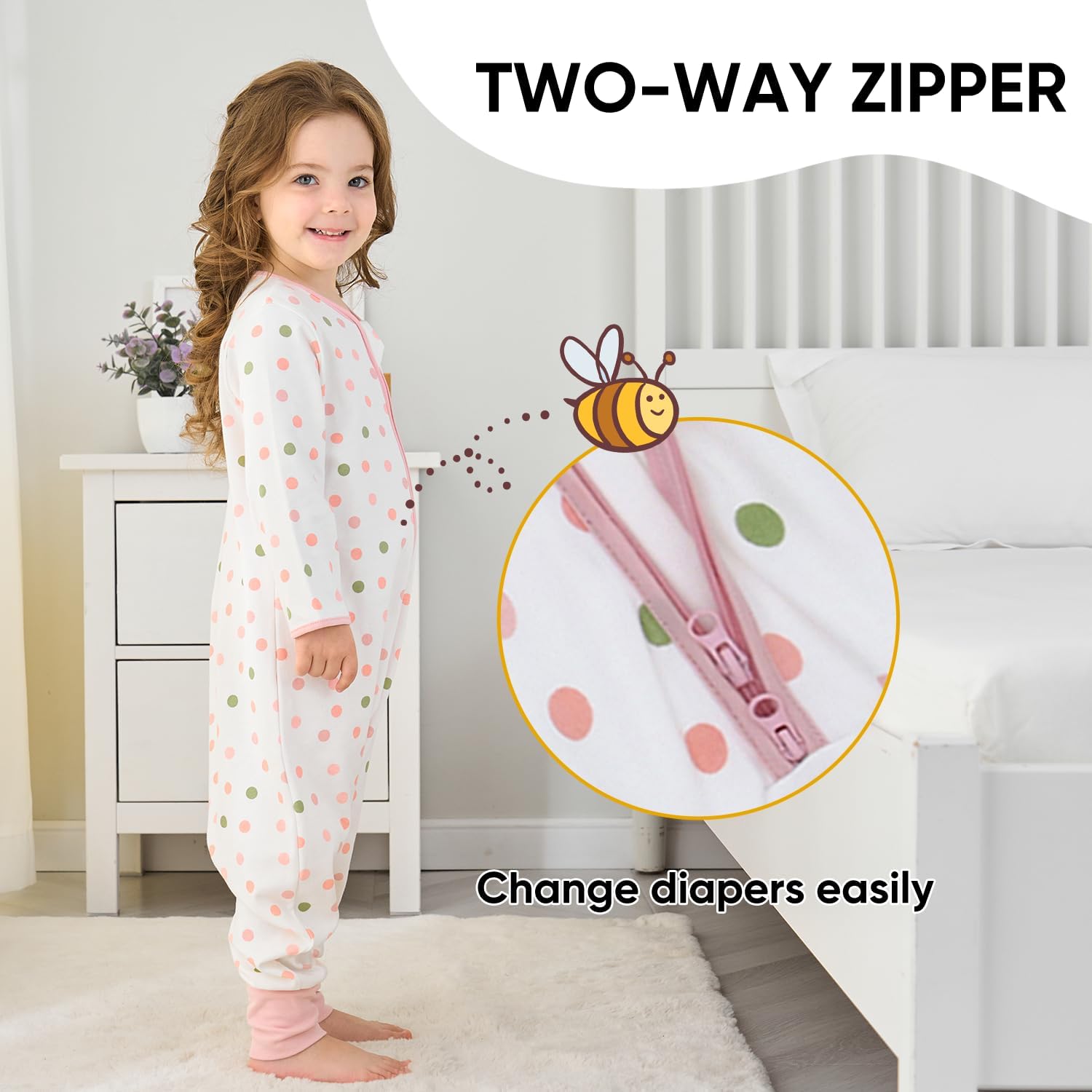 Thumbnail 2 de Baby Schlafsack Sommer mit Füßen 0,5 TOG aus 100% Baumwolle mit Ärmeln