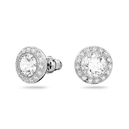 Thumbnail 5 de Swarovski Femme Earrings, Angelic Studs with Crystals in Rhodium Plating