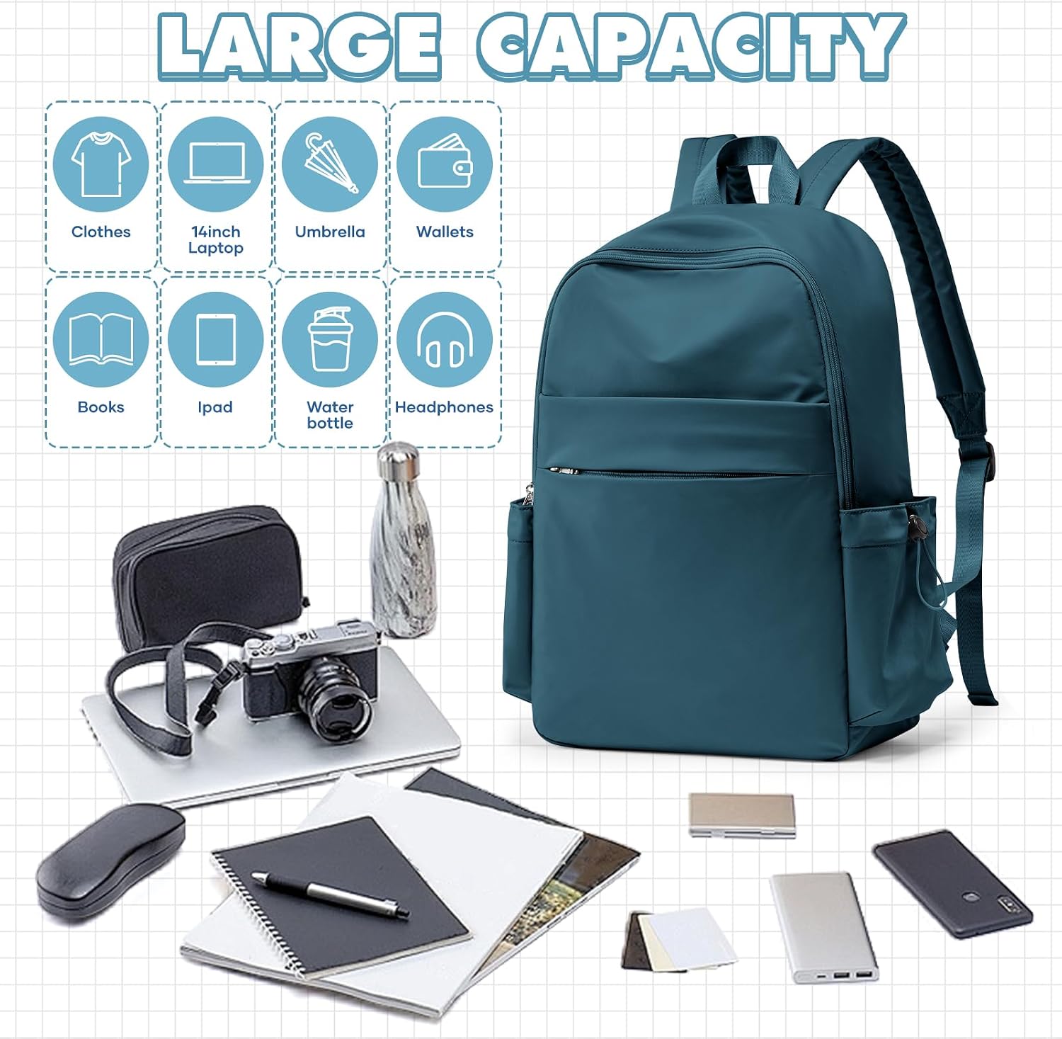 Thumbnail 4 de WEPLAN School Backpack 45x34x14 cm
