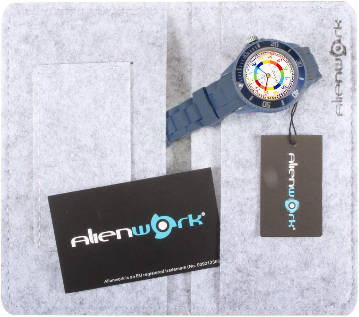 Thumbnail 5 de Alienwork Kids Montre Pédagogique – Apprendre l'Heure en Couleurs, Étanche 5 ATM
