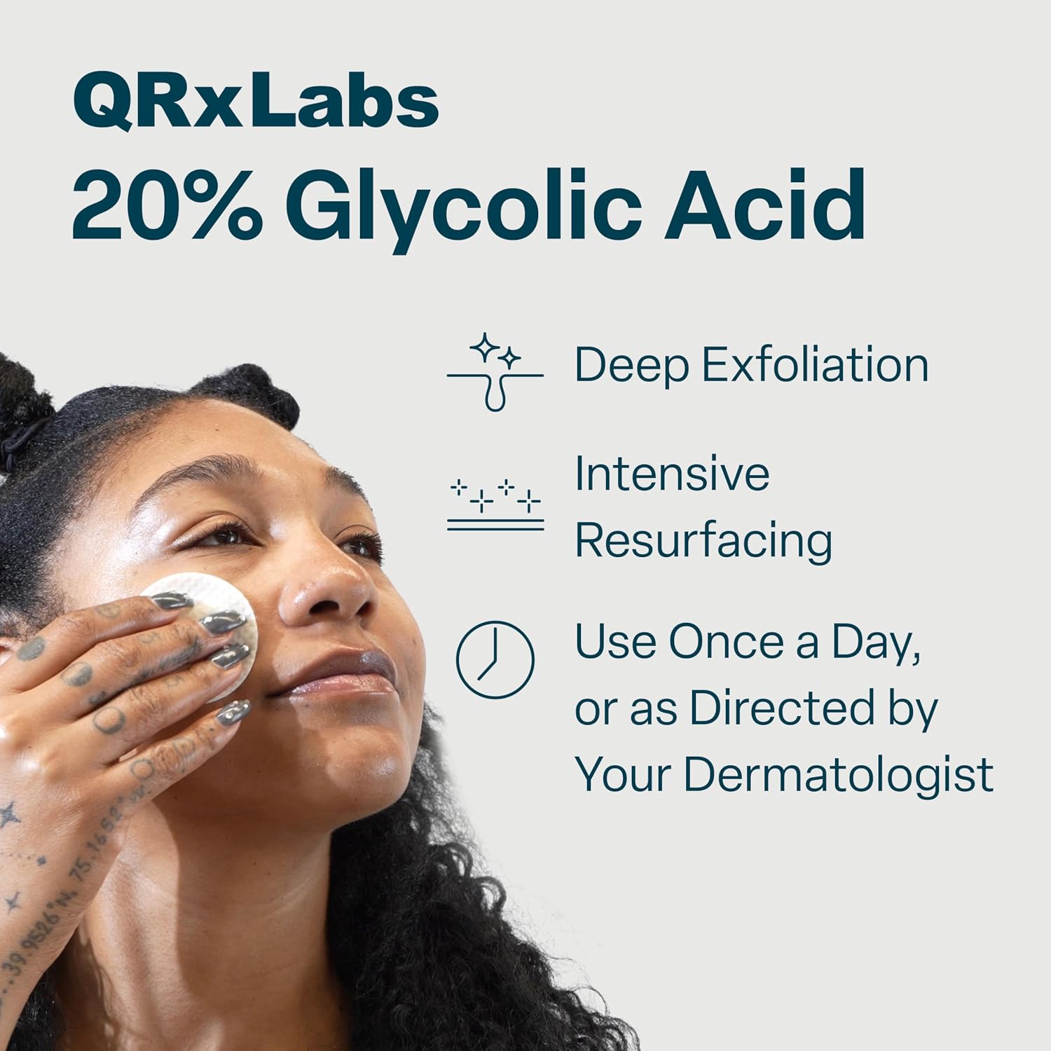 Detalle 2 de QRxLabs Glycolic Acid Pads 20%
