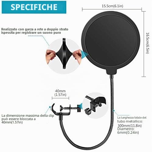 Detalle de NEEWER Schermo Antipop Professionale per Microfono