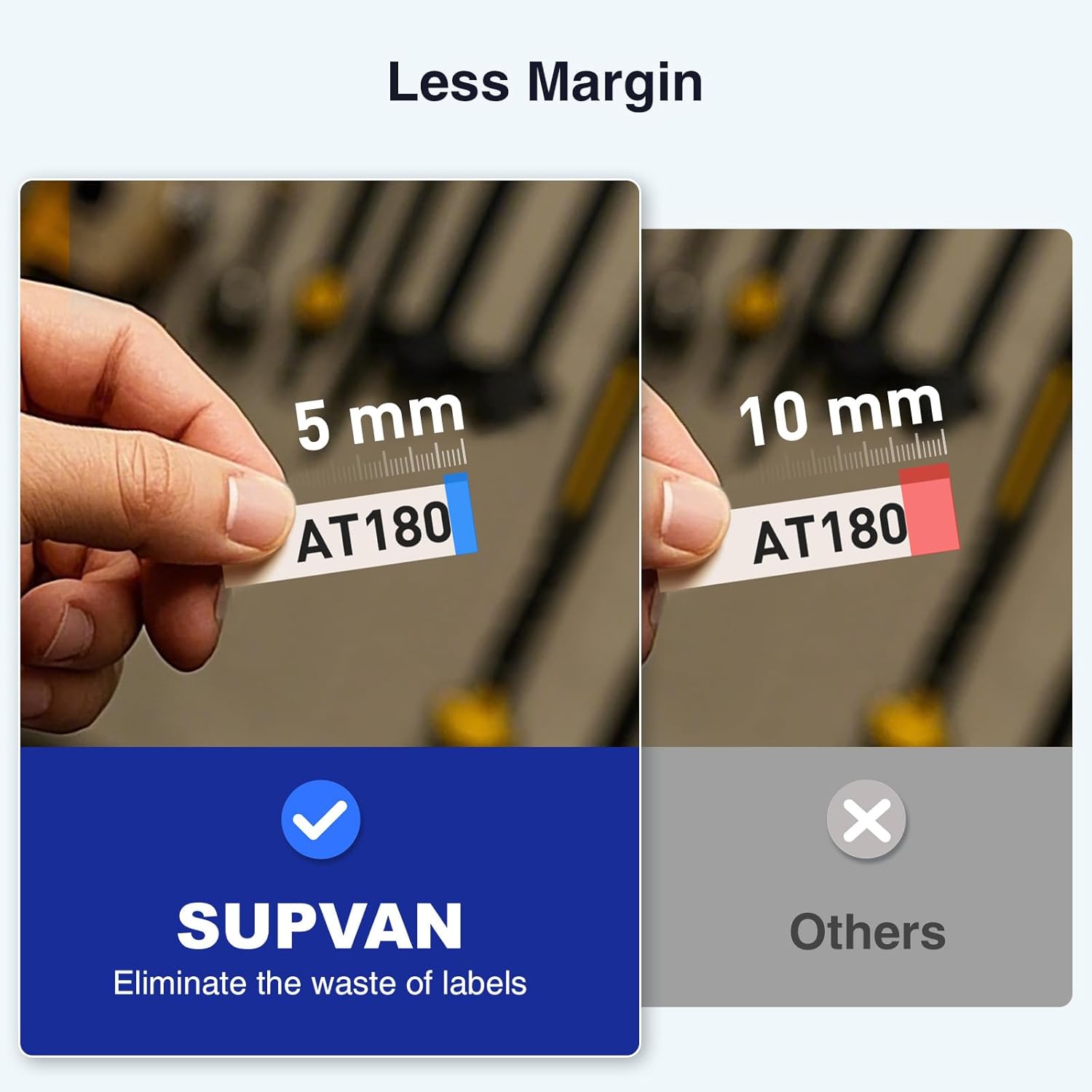 Thumbnail 3 de SUPVAN E11 Bluetooth label maker 4 tapes 🏷️