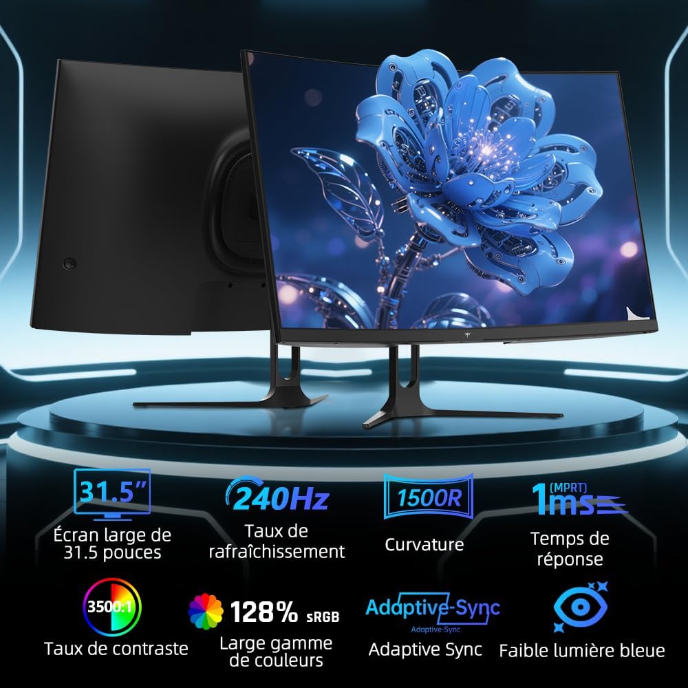 Thumbnail 1 de KTC H32C5 Monitor Gaming Curvo 32” 240Hz FHD VA 1500R HDR10 (1ms MPRT) con FreeSync