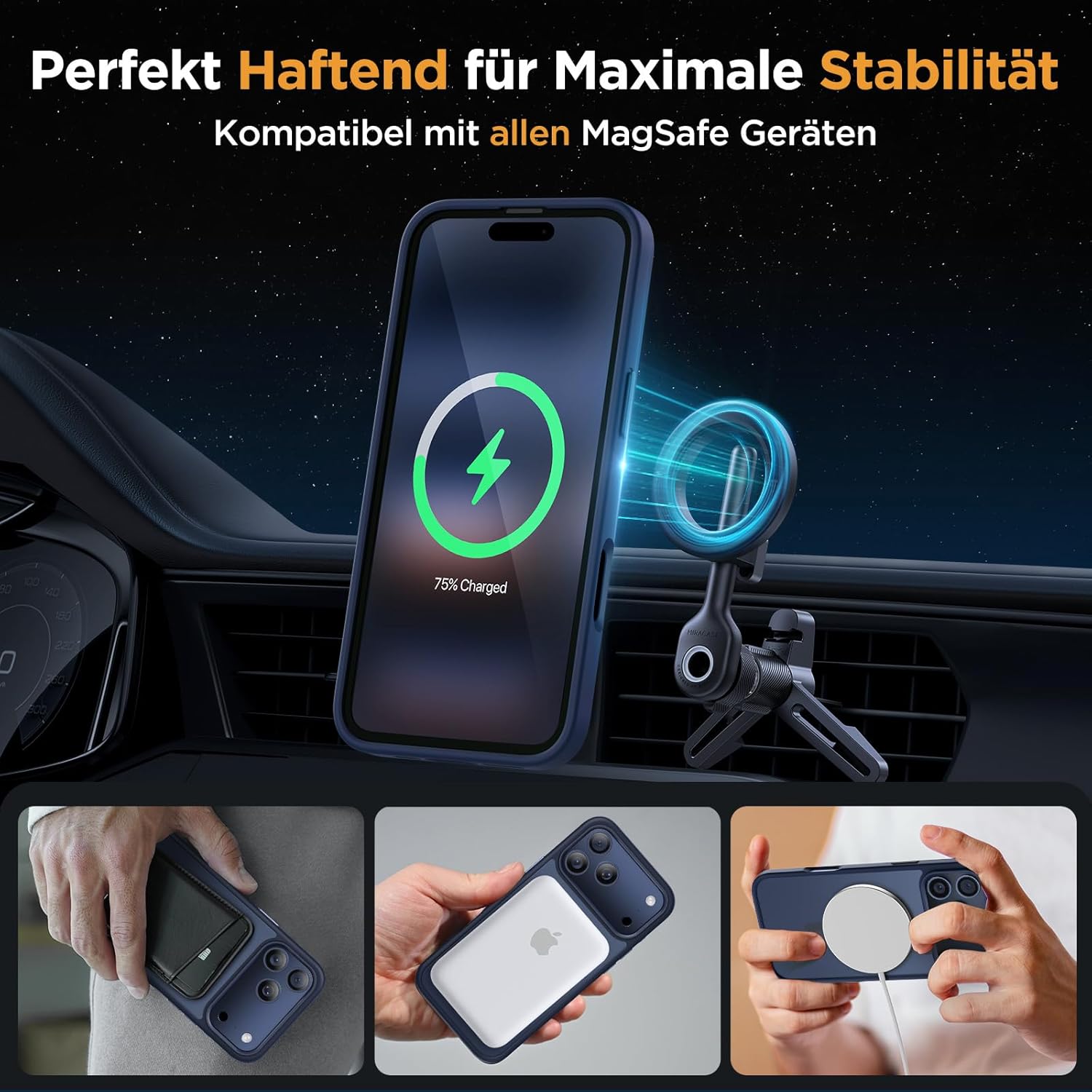 Thumbnail 2 de Miracase für iPhone 17 Pro Hülle 6,3 Zoll