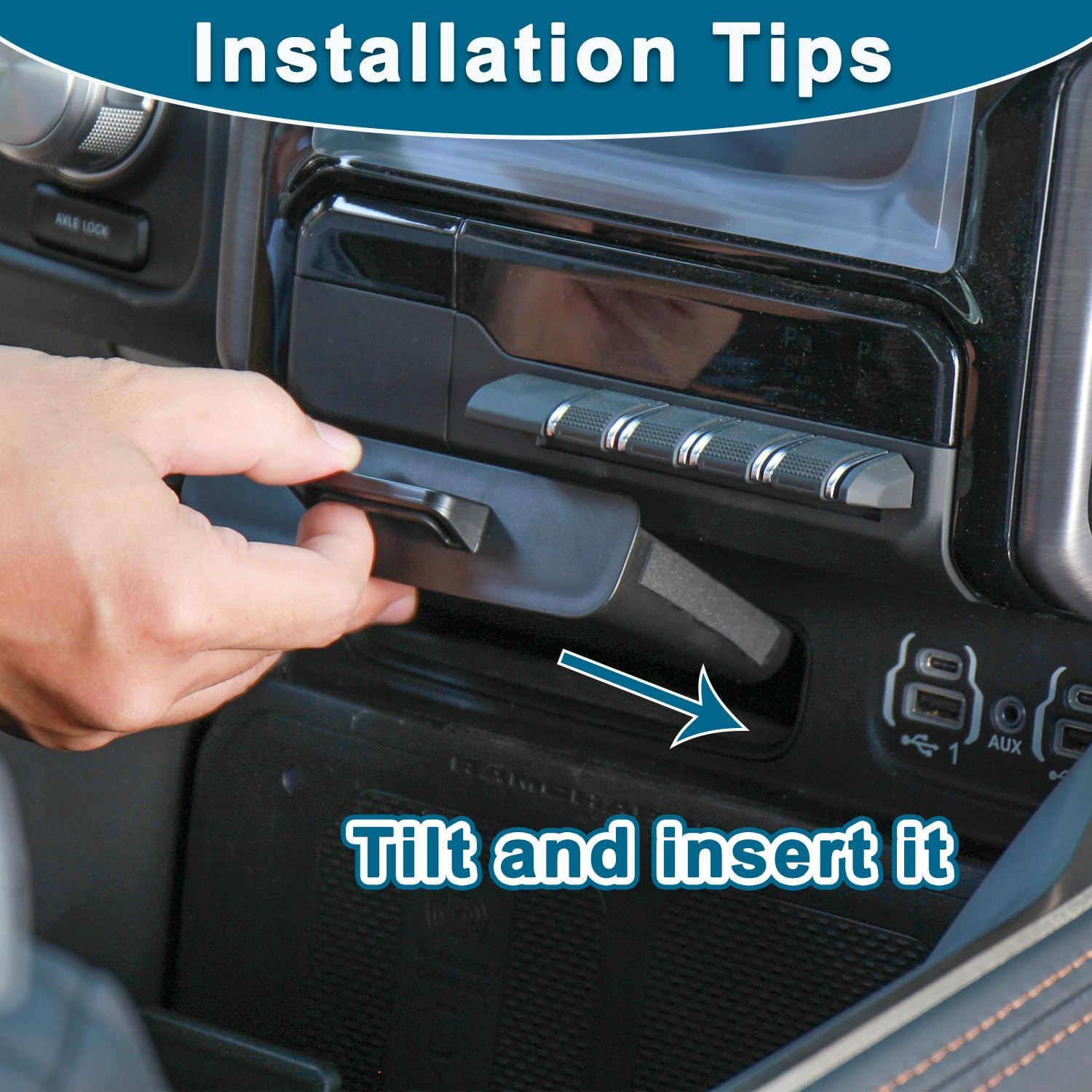 Thumbnail 3 de PIMCAR Ram console storage drawer ABS
