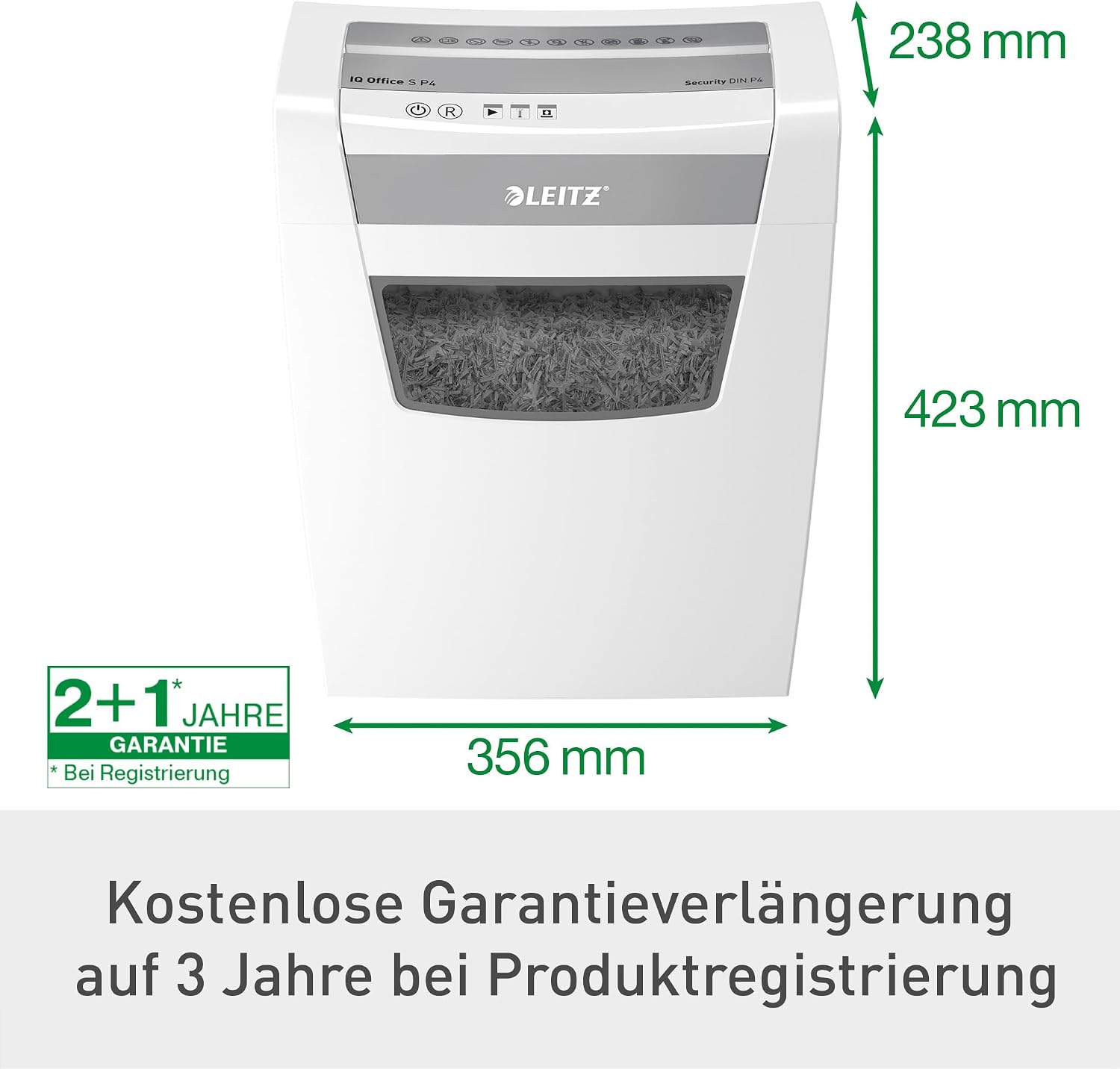 Detalle 1 de Leitz IQ Aktenvernichter P4 mit 23L