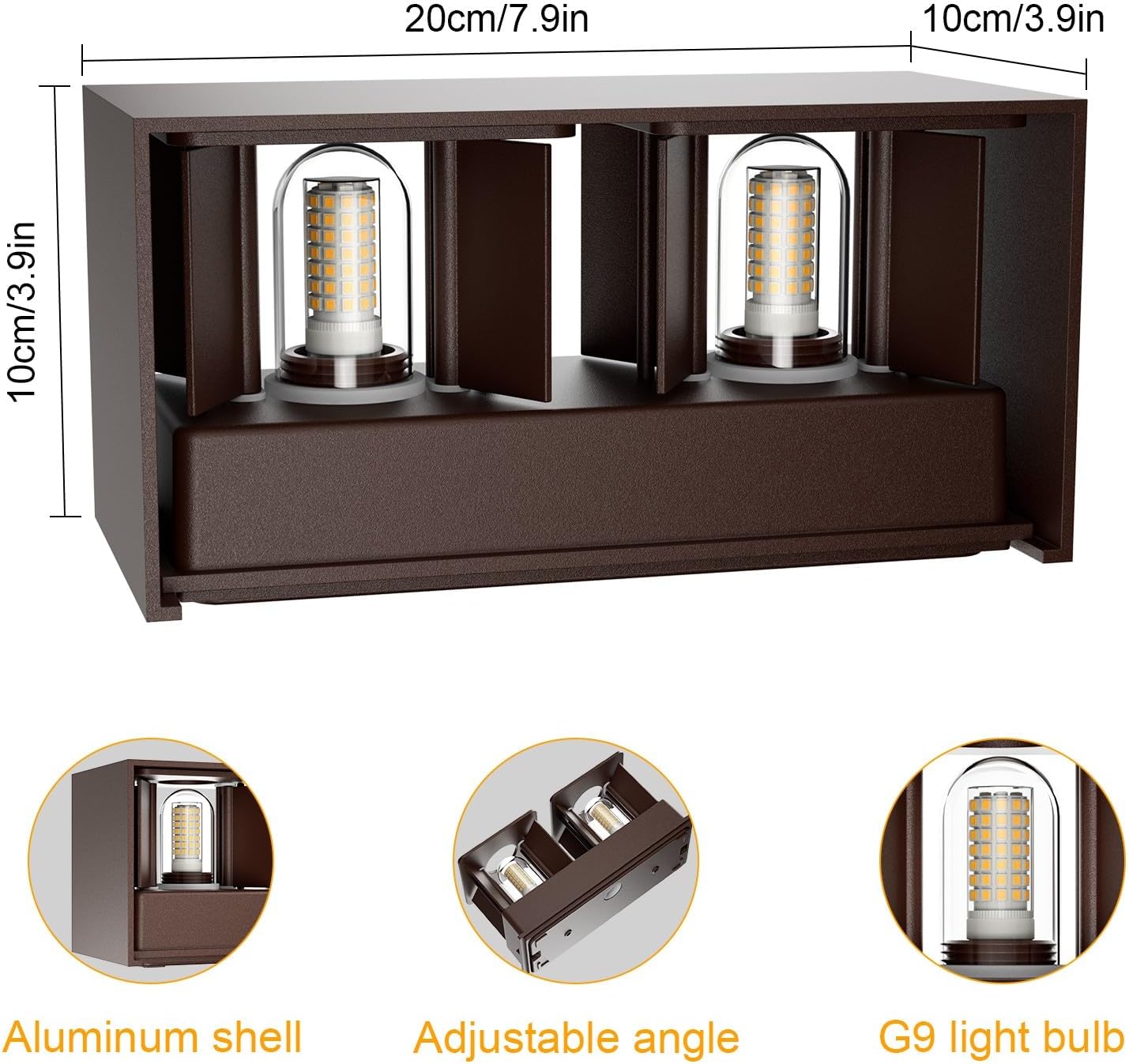 Detalle de Klighten Aplique de Pared G9 3000K