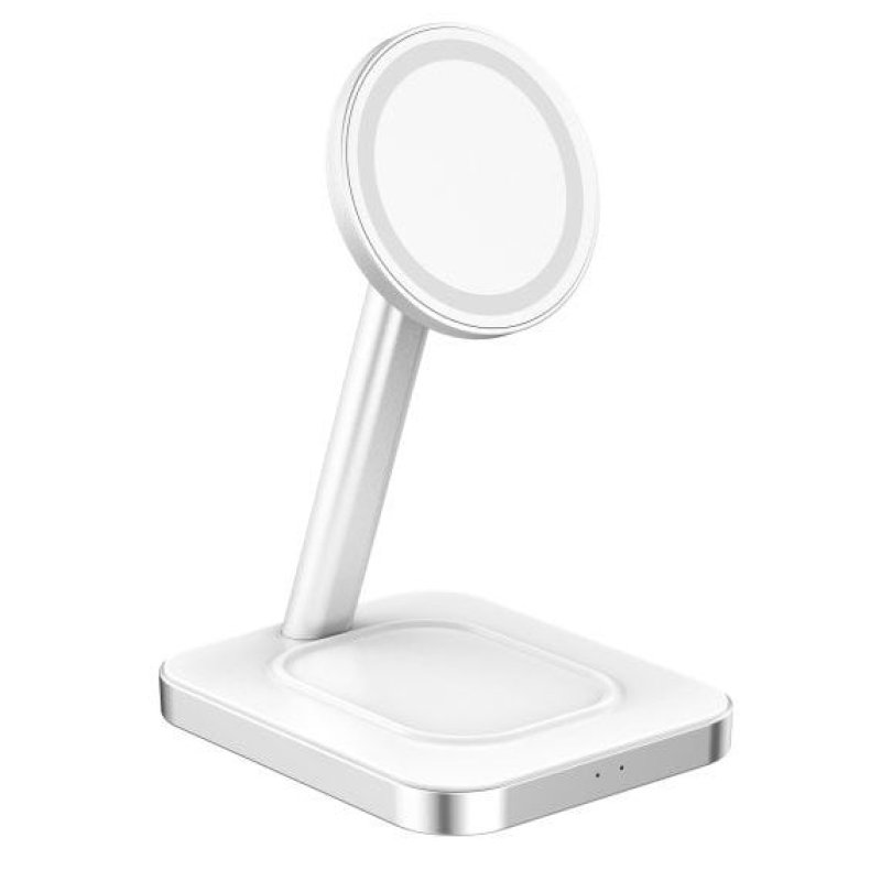 Detalle de Force Power F150371 Soporte cargador de inducción 3 en 1 15 W blanco