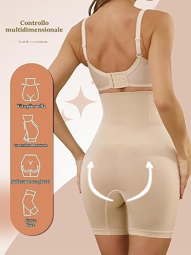 Detalle 2 de DIGZ Guaina Contenitiva Donna: pancera vita alta modellante, tessuto elastico e traspirante