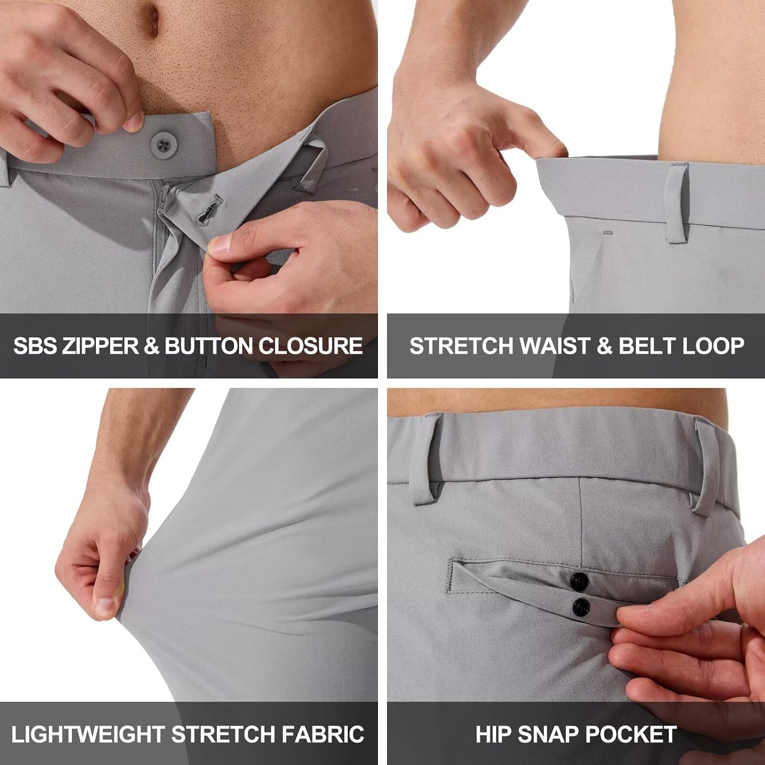 Thumbnail 4 de QPNGRP Men’s Lightweight Stretch Golf Pants (30/32/34 Inseam)