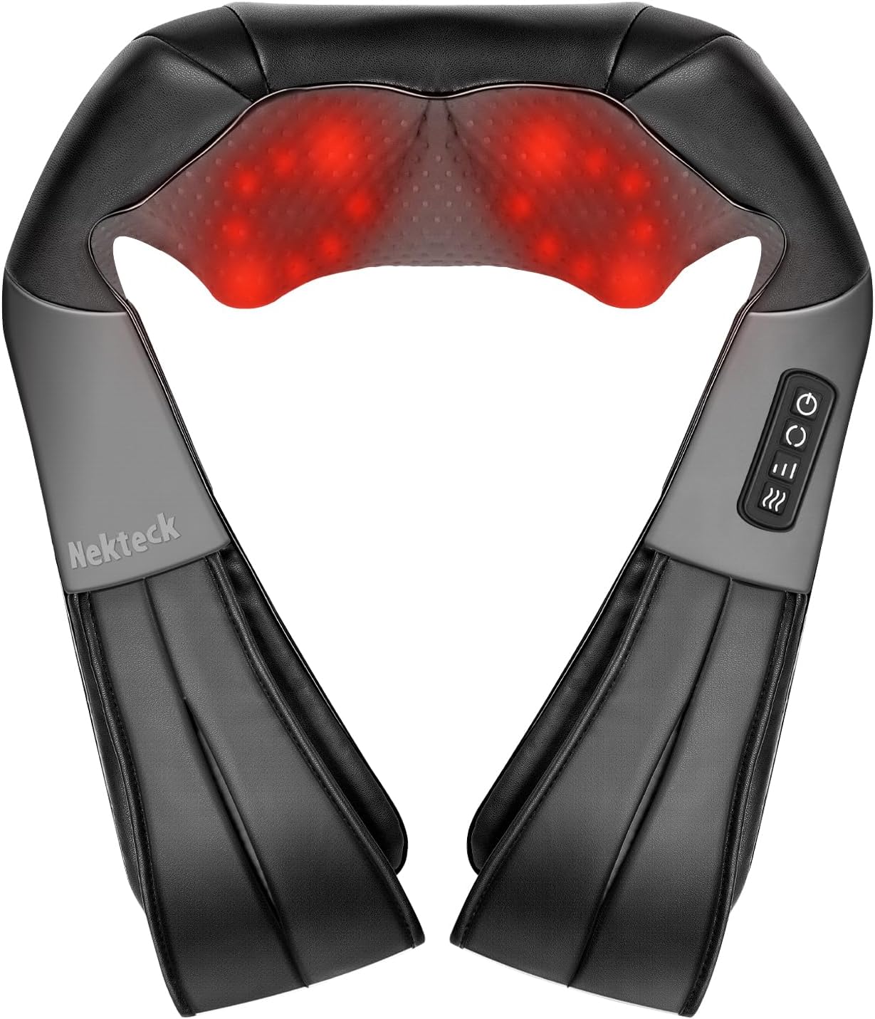 Imagen de Nekteck Shiatsu Neck Massager with Heat for Pain Relief (Not Cordless) en OfertitasTOP