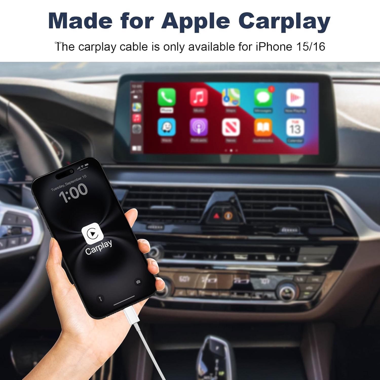Detalle 2 de Cveael CarPlay Cable 3FT