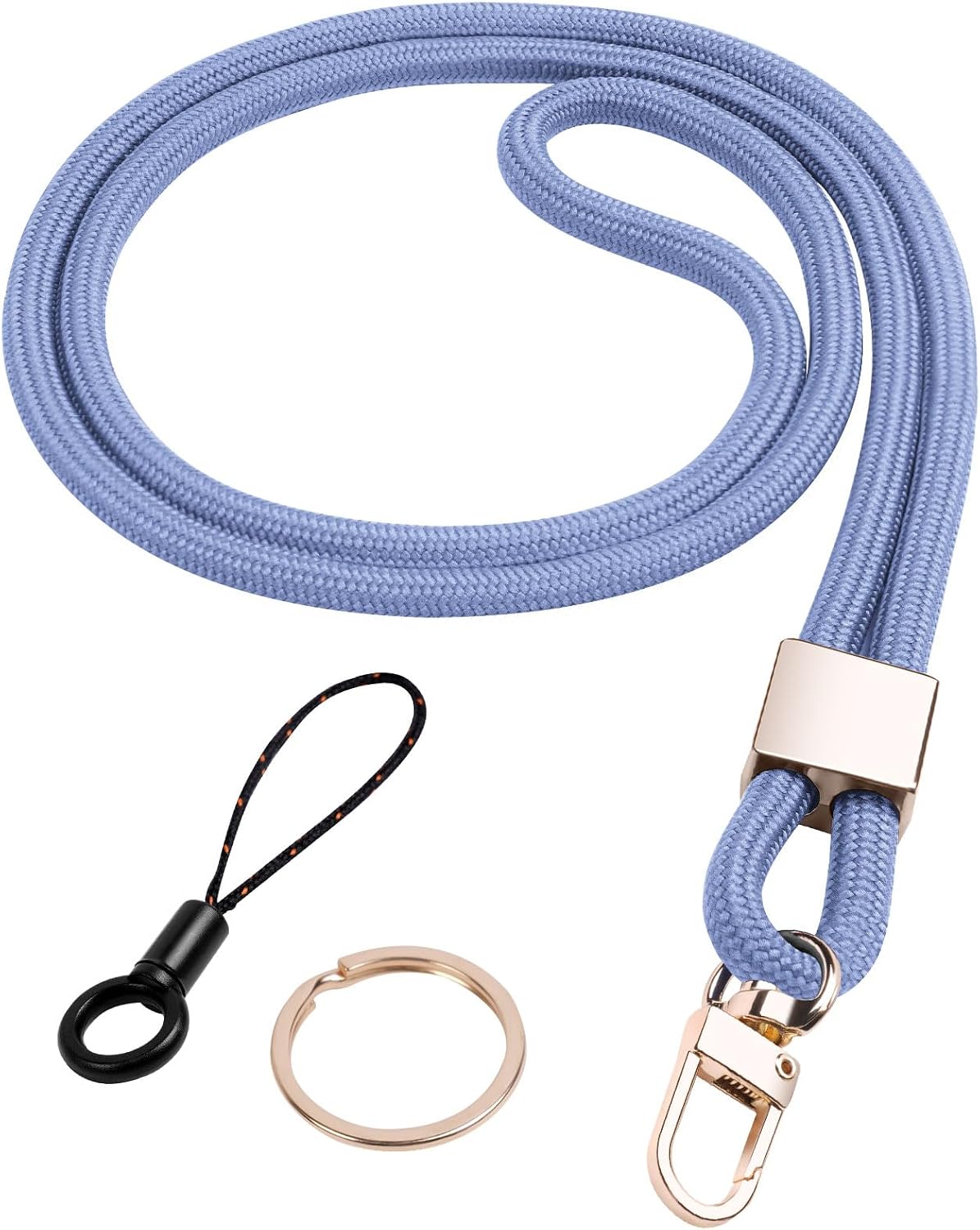 Detalle de Vicloon Nylon Neck Lanyard with Metal Ring for Keys, ID and Mobile Phone