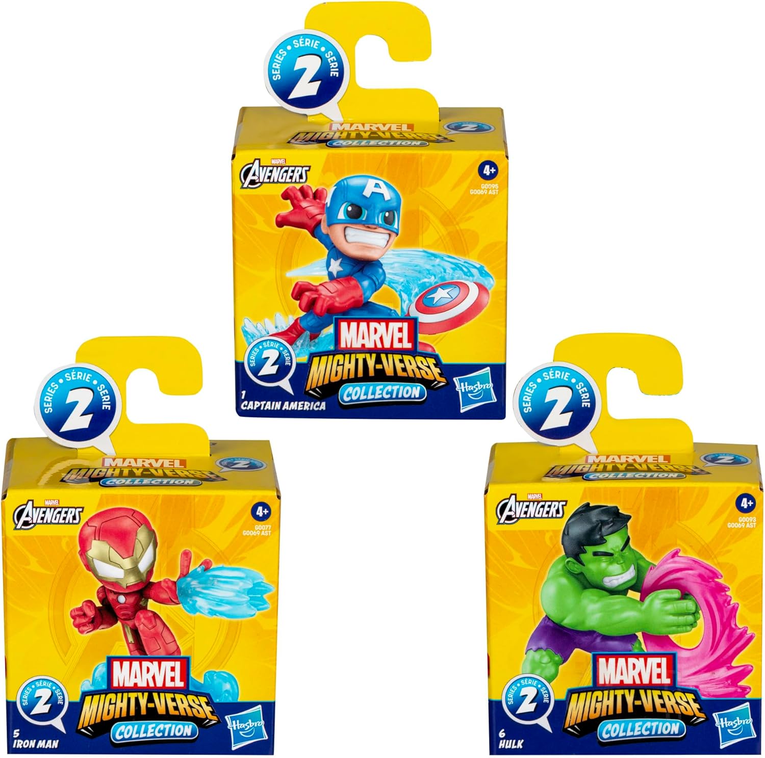 Thumbnail 2 de Hasbro Marvel Avengers Mighty-Verse Serie 1 multipack (6 cm)