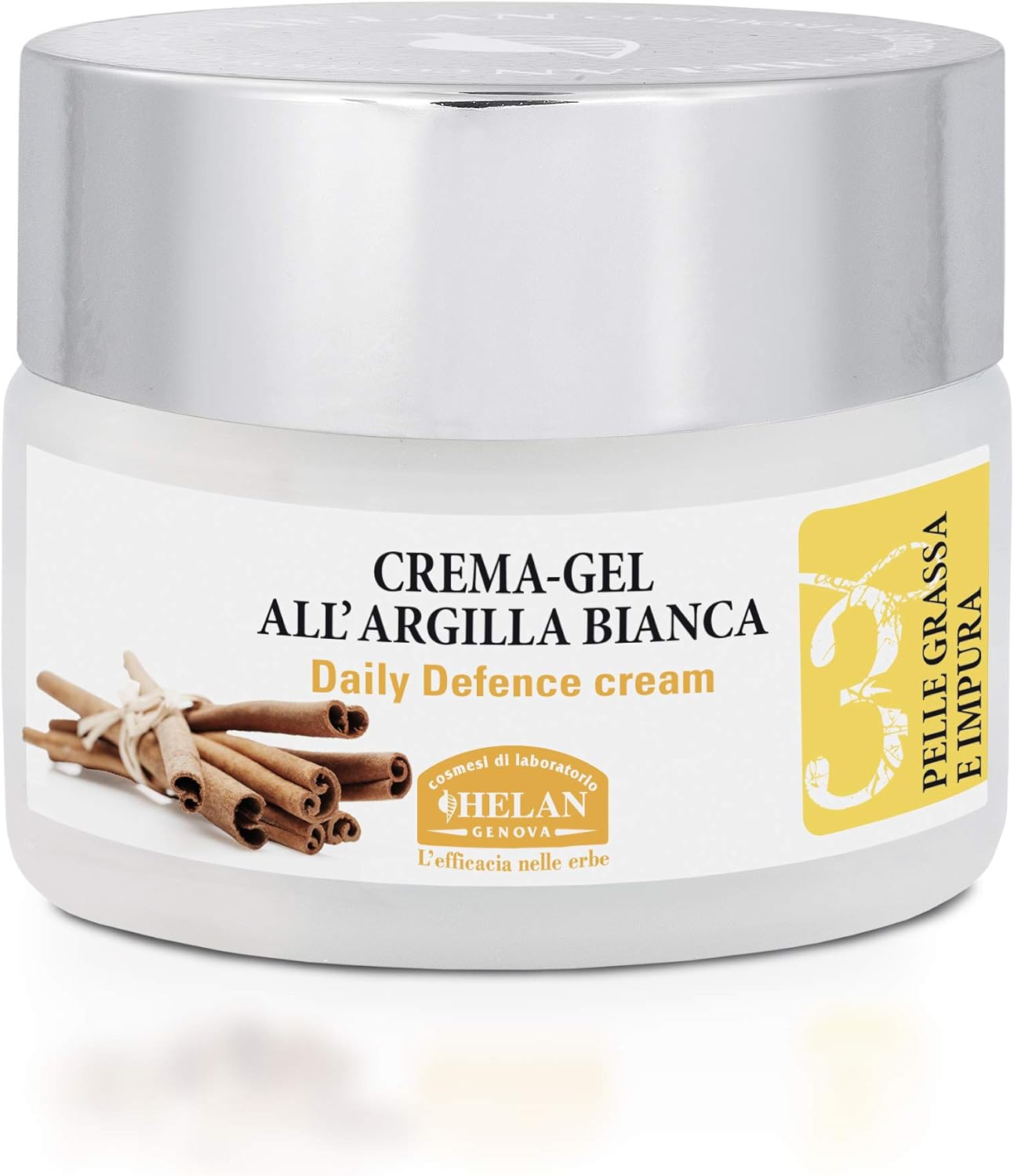 Thumbnail 1 de Helan Linea Viso 3 Crema Gel All'Argilla Bianca – Crema Viso Opacizzante per Pelle Grassa (50 ml)