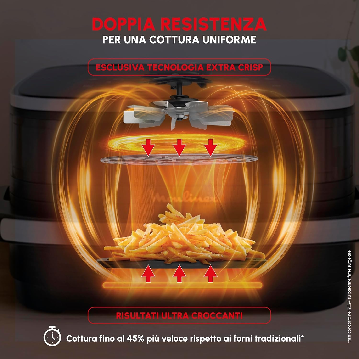 Thumbnail 3 de Moulinex Easy Fry XL Surface: friggitrice ad aria XXL con finestra e tecnologia Extra-Crisp
